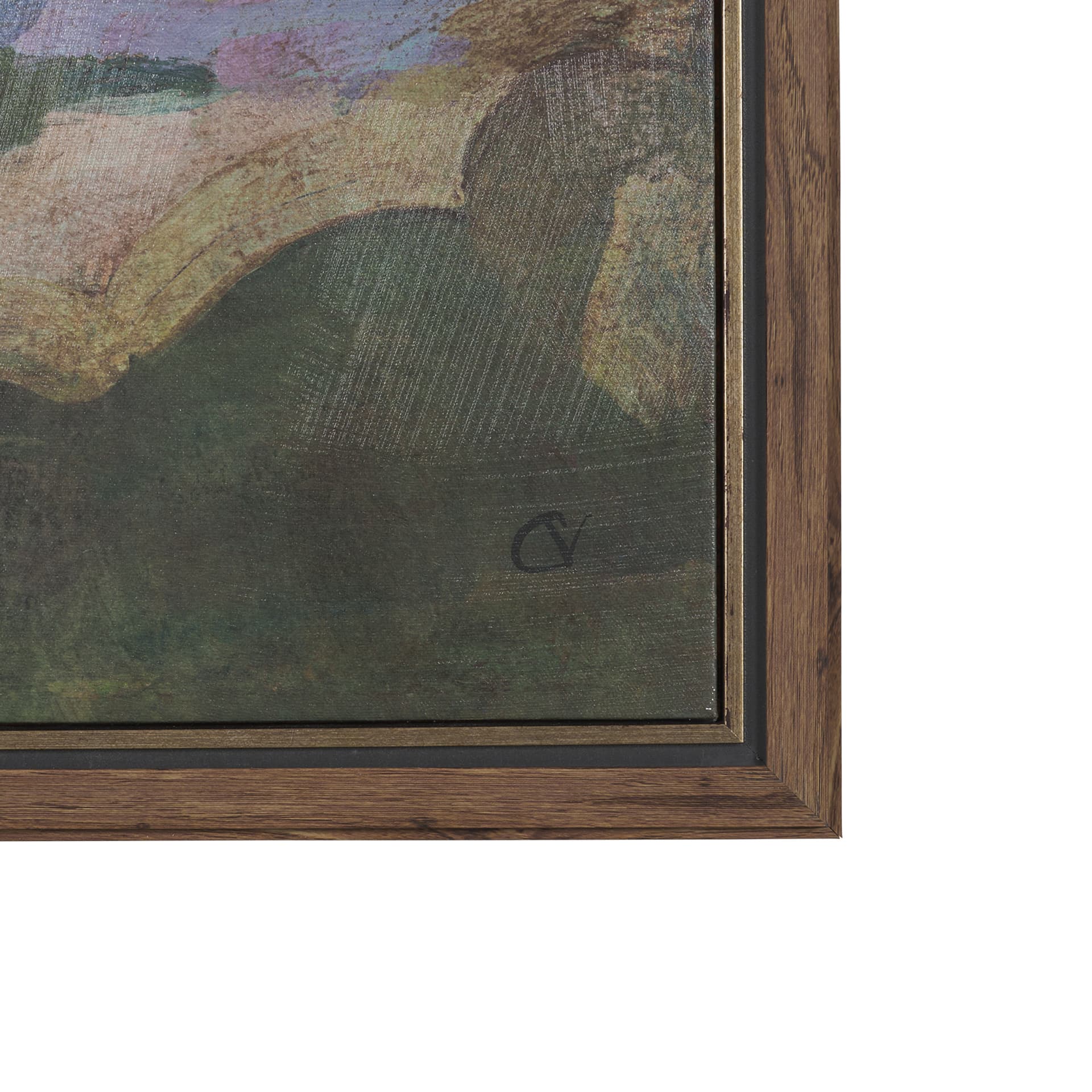 Landscape Tapestry II by Mercana Studio Hand-Embellished Textured Framed Canvas Artwork — product photograph