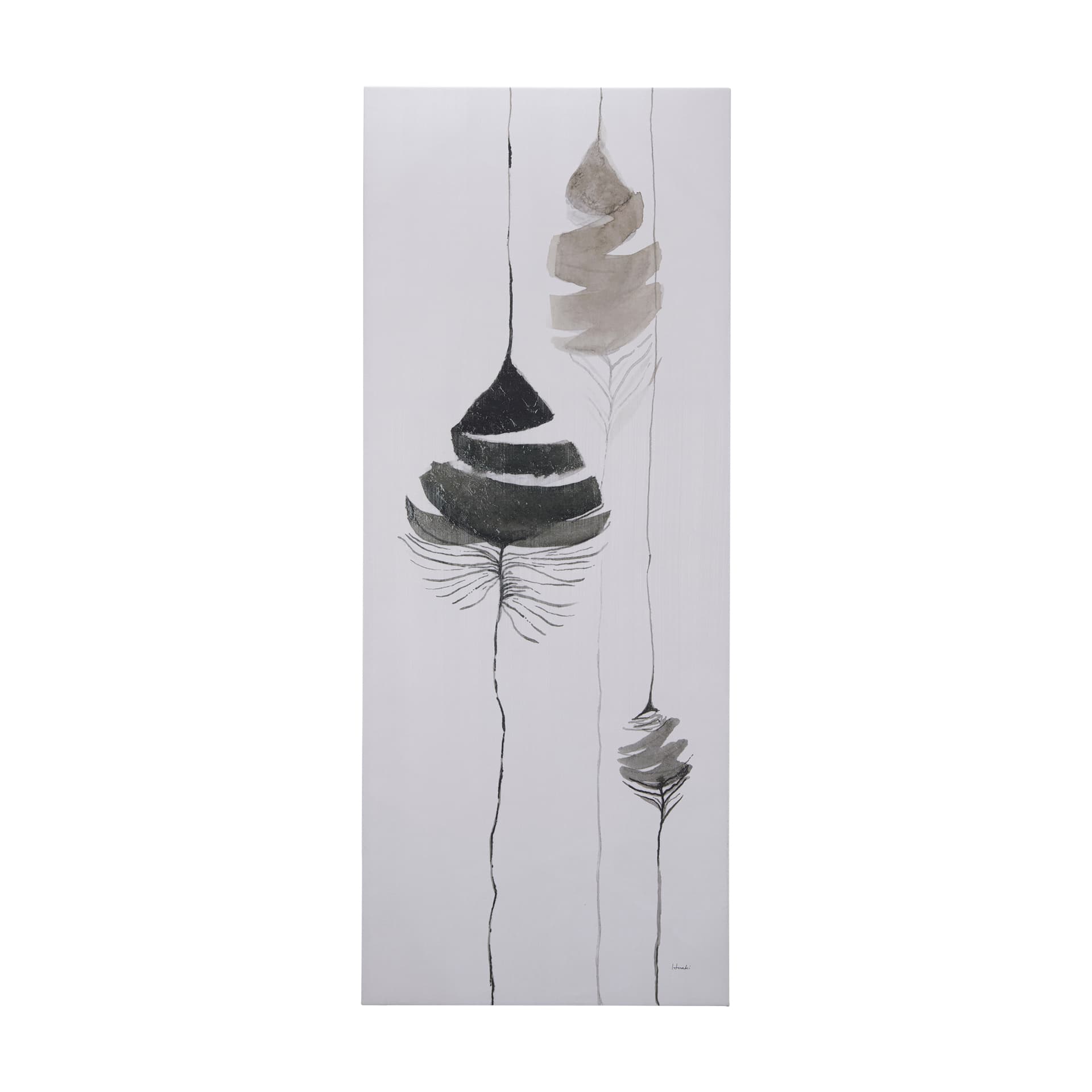 Rain of Leaf II by Mercana Studio a Hand Embellished Textured Canvas — product photograph