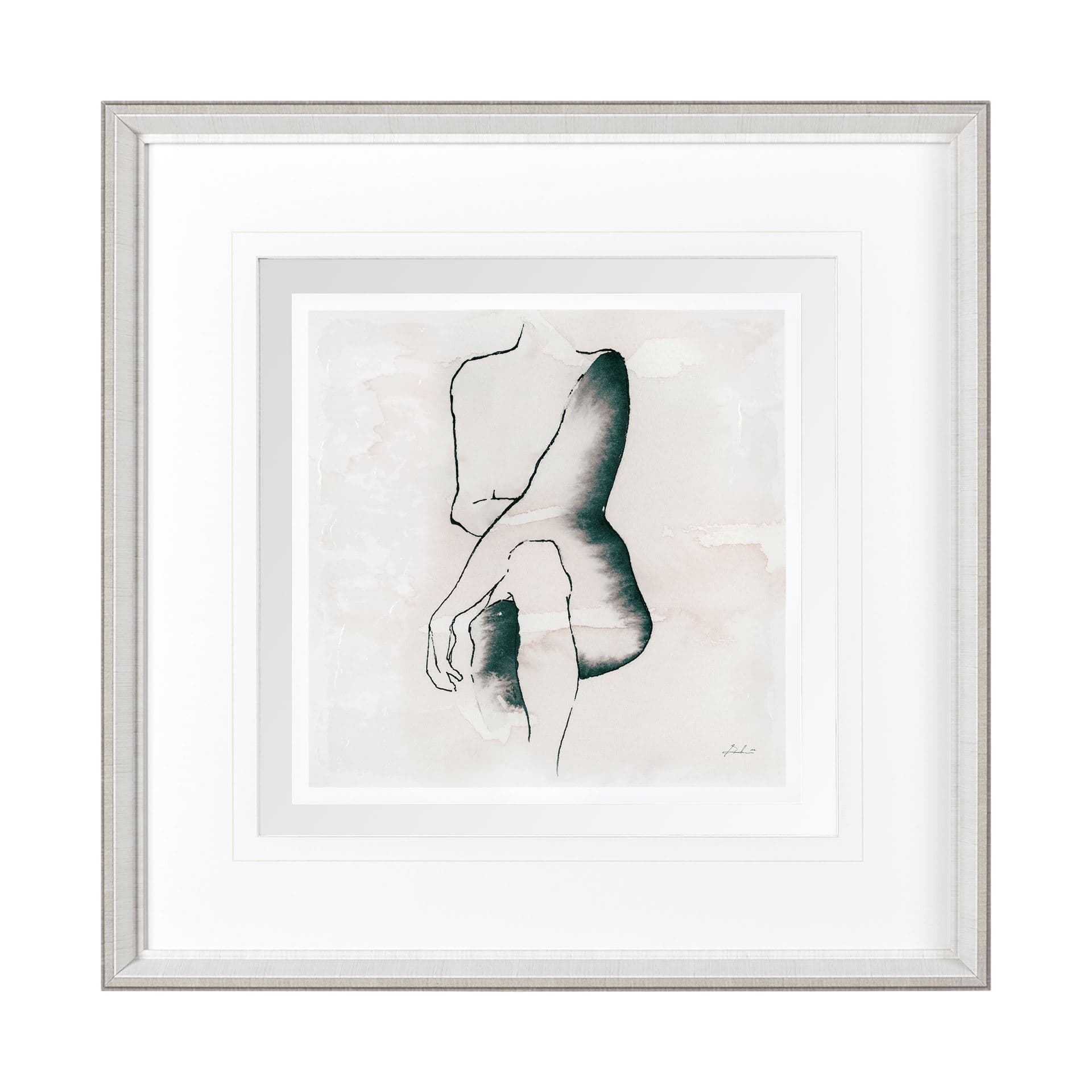 Andromedae Light V by Melody D a Hand Embellished Textured Framed Art Print Matted under Glass — product photograph