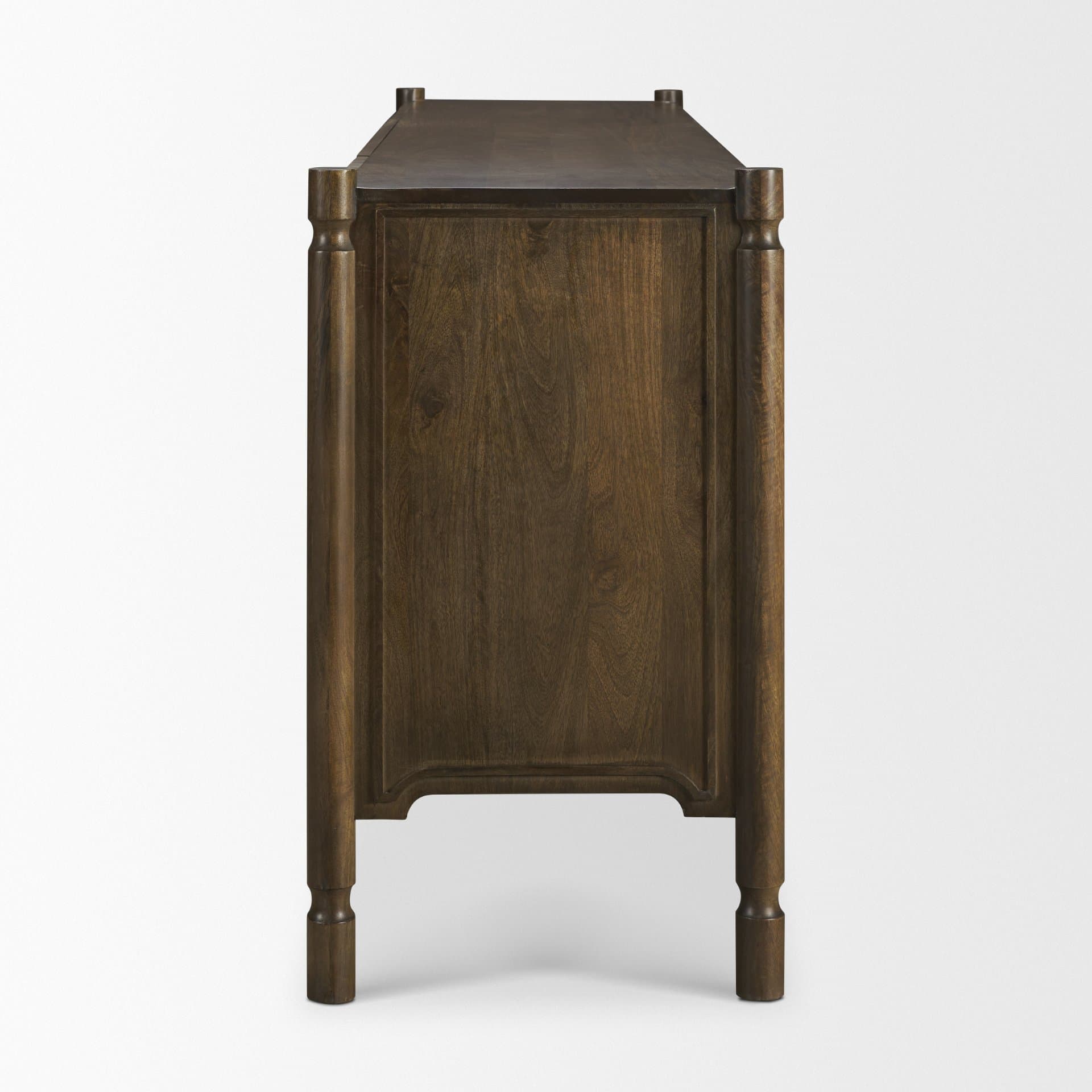Phil Dark Brown Wood 2 Door 3 Drawer Closed Sideboard — product photograph
