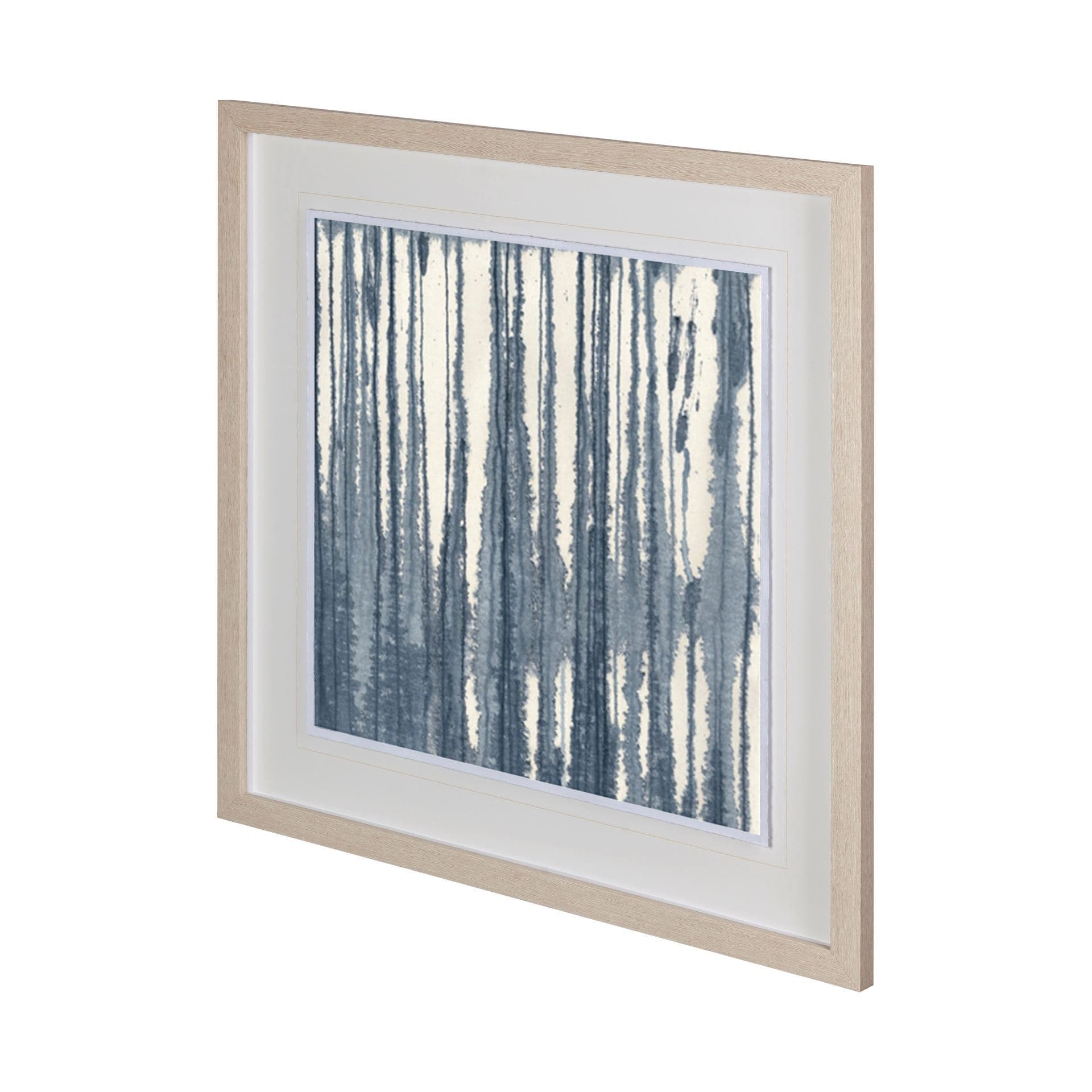 Indigo Muse II by Renee Stramel a Hand Embellished Framed Art Print Matted under Glass — product photograph