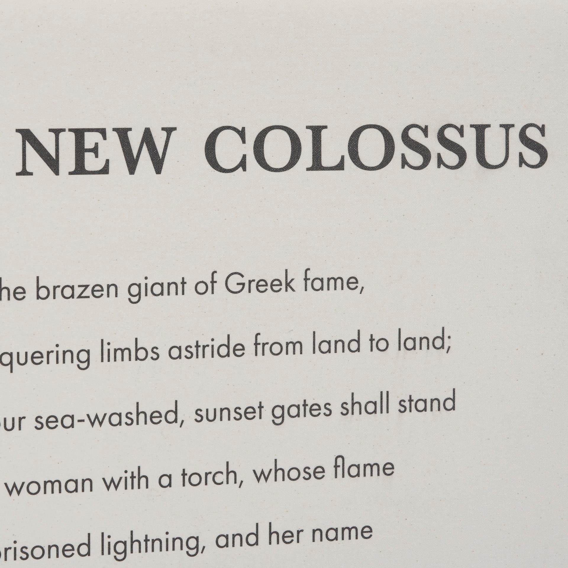 The New Colossus by Mercana Studio a Hand Embellished Framed Art Print Matted under Glass — product photograph