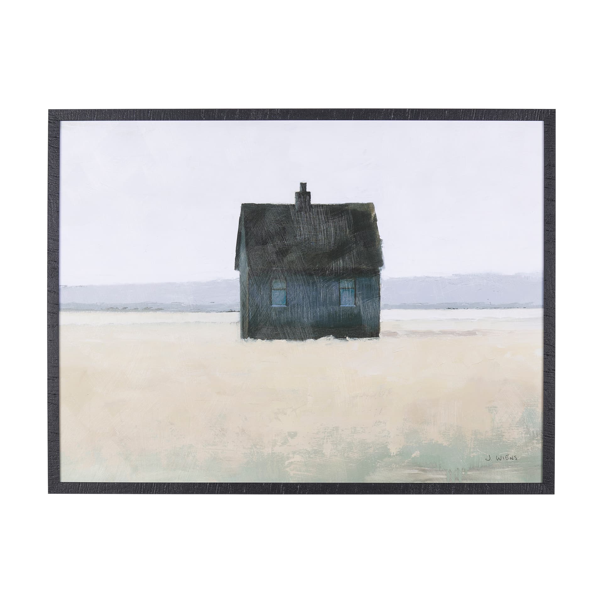 Lonely Landscape II by Mercana Studio a Hand Embellished Textured Framed Art Print — product photograph
