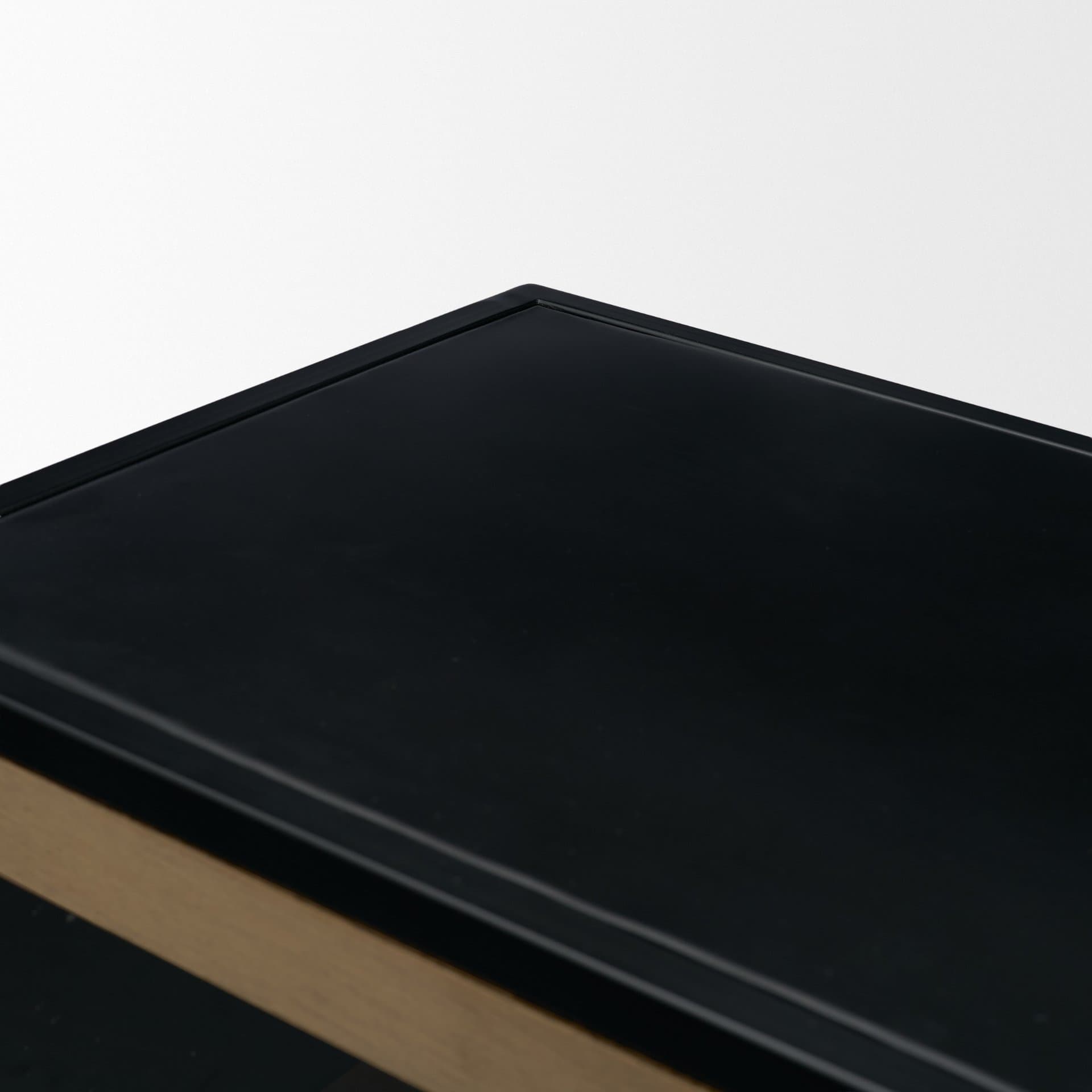 Sloan 80" Light Brown Wood W/Black Metal Frame Sideboard — product photograph