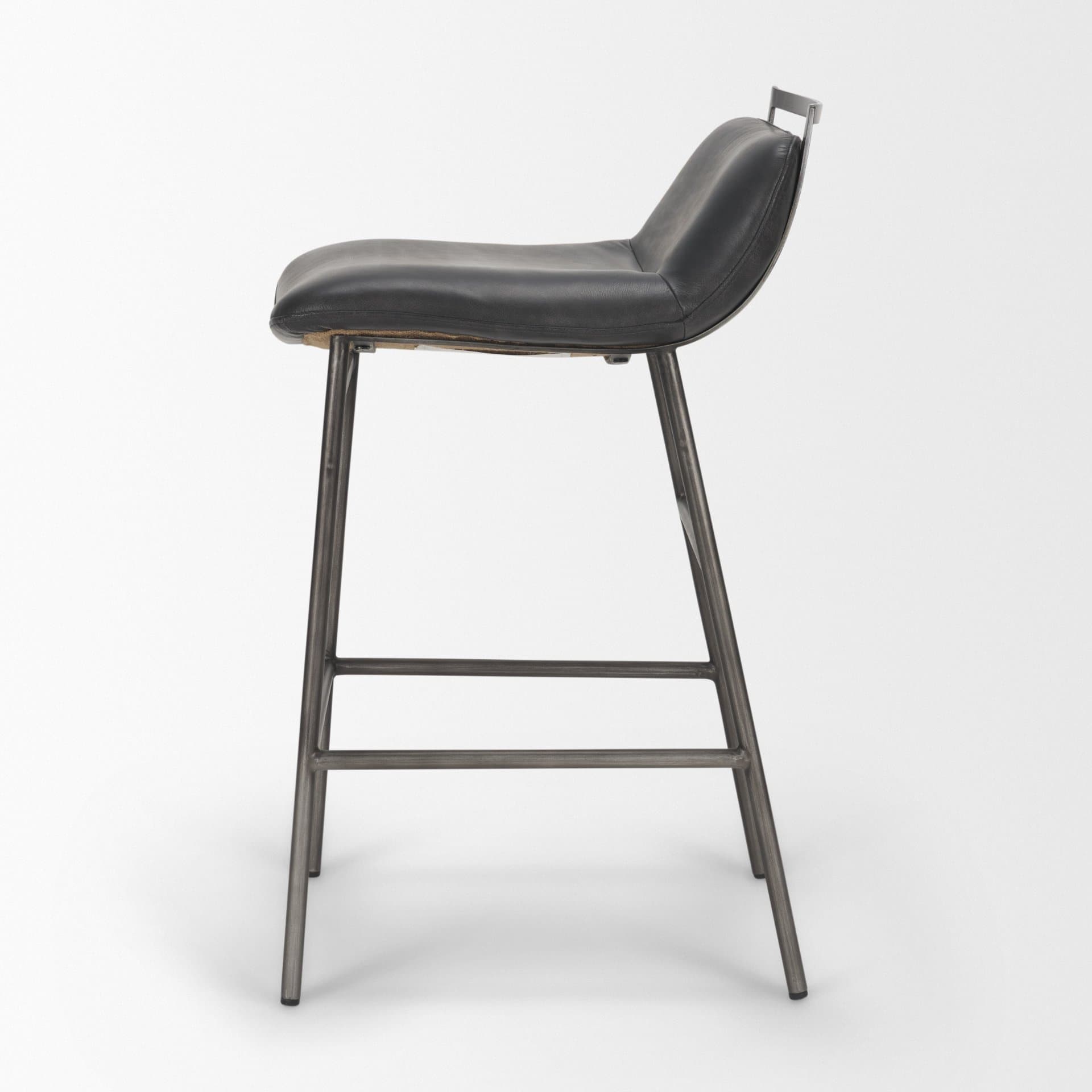 Kavalan Backless 33.5in Seat Counter Stool | Chocolate Leather — product photograph