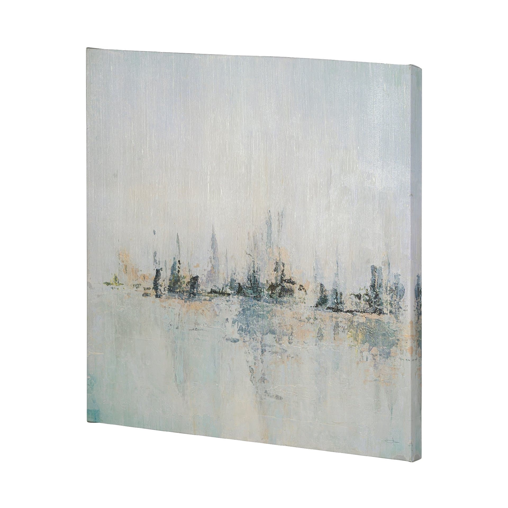 Waterfront I by Jonathan Klassen a Hand Embellished Textured Canvas — product photograph