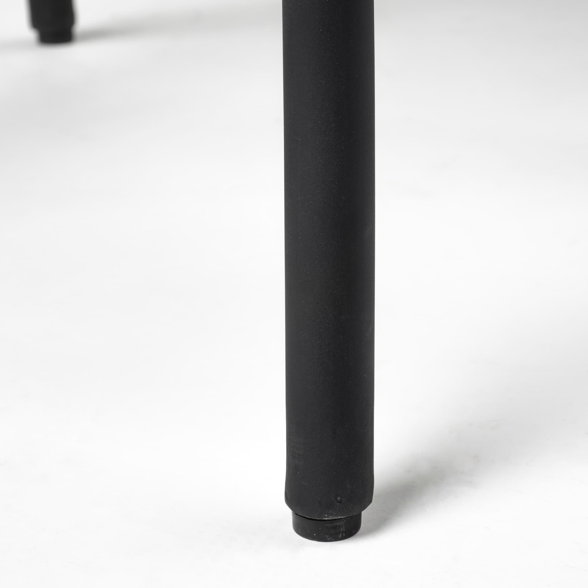 Etienne Low Back 26.25in Seat Counter Stool | Black Wood w/ Metal — product photograph