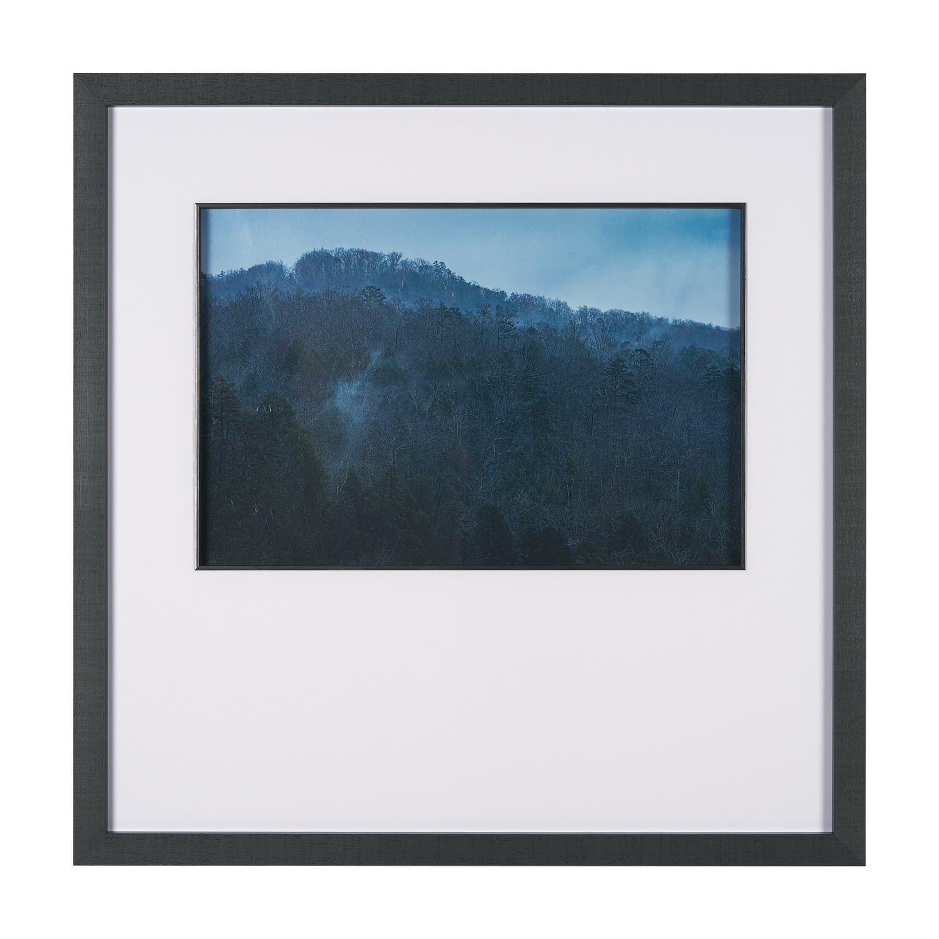 Stormy Mountain by Dimitry Papkov Hand Embelished Textured Framed Art Print Matted under Glass — product photograph