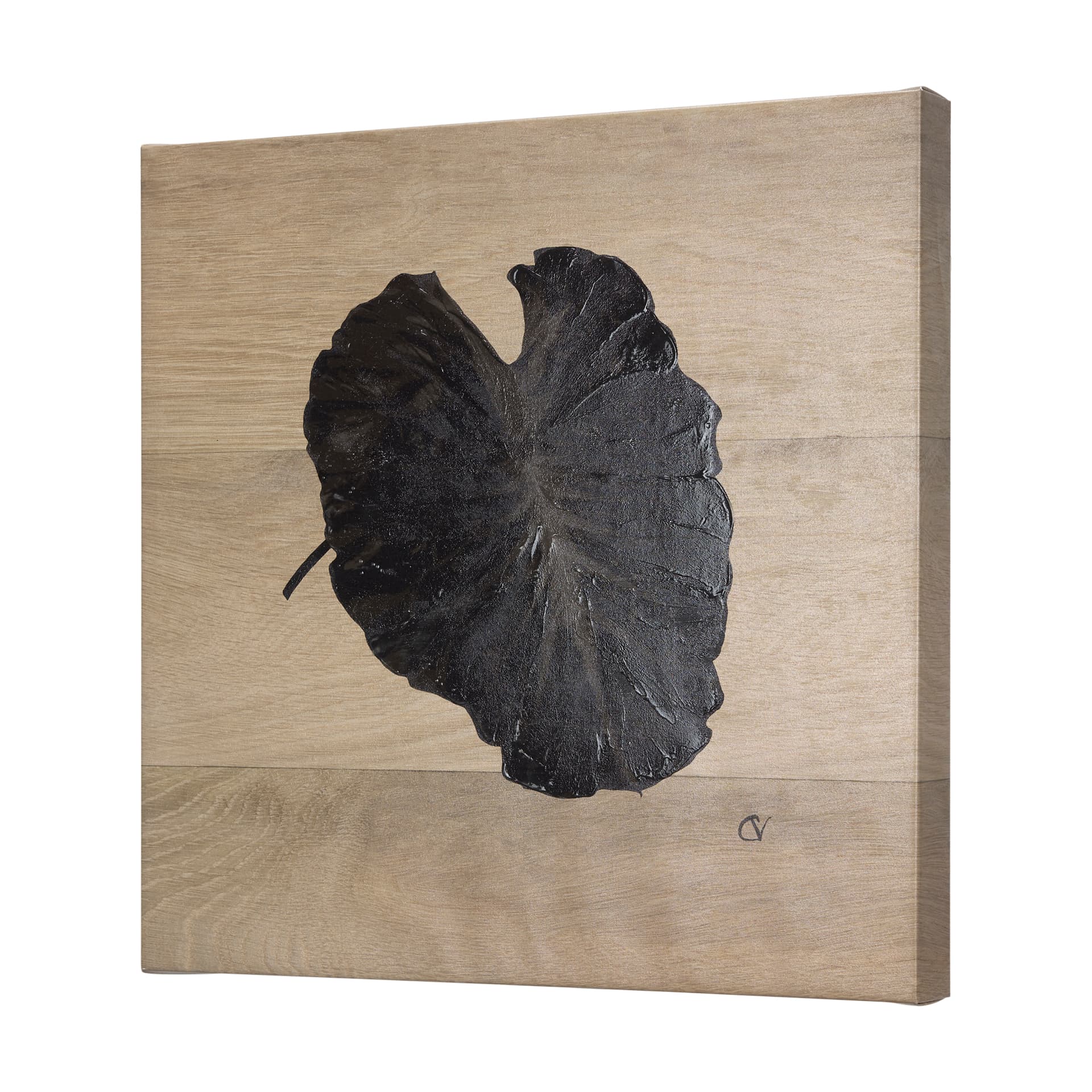 Tropical Leaf III by Mercana Studio a Hand Embellished Textured Canvas — product photograph