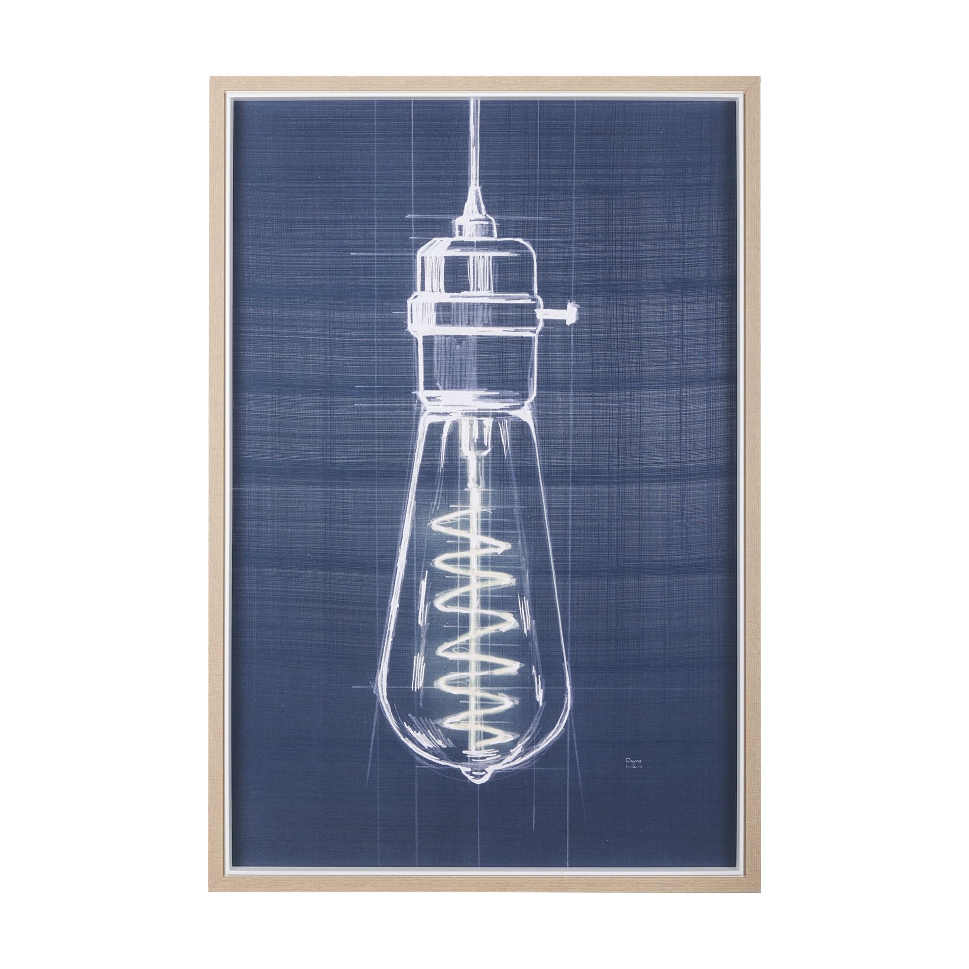 Bright Idea I by Mercana Studio a Hand Embellished Textured Framed Art Print — product photograph