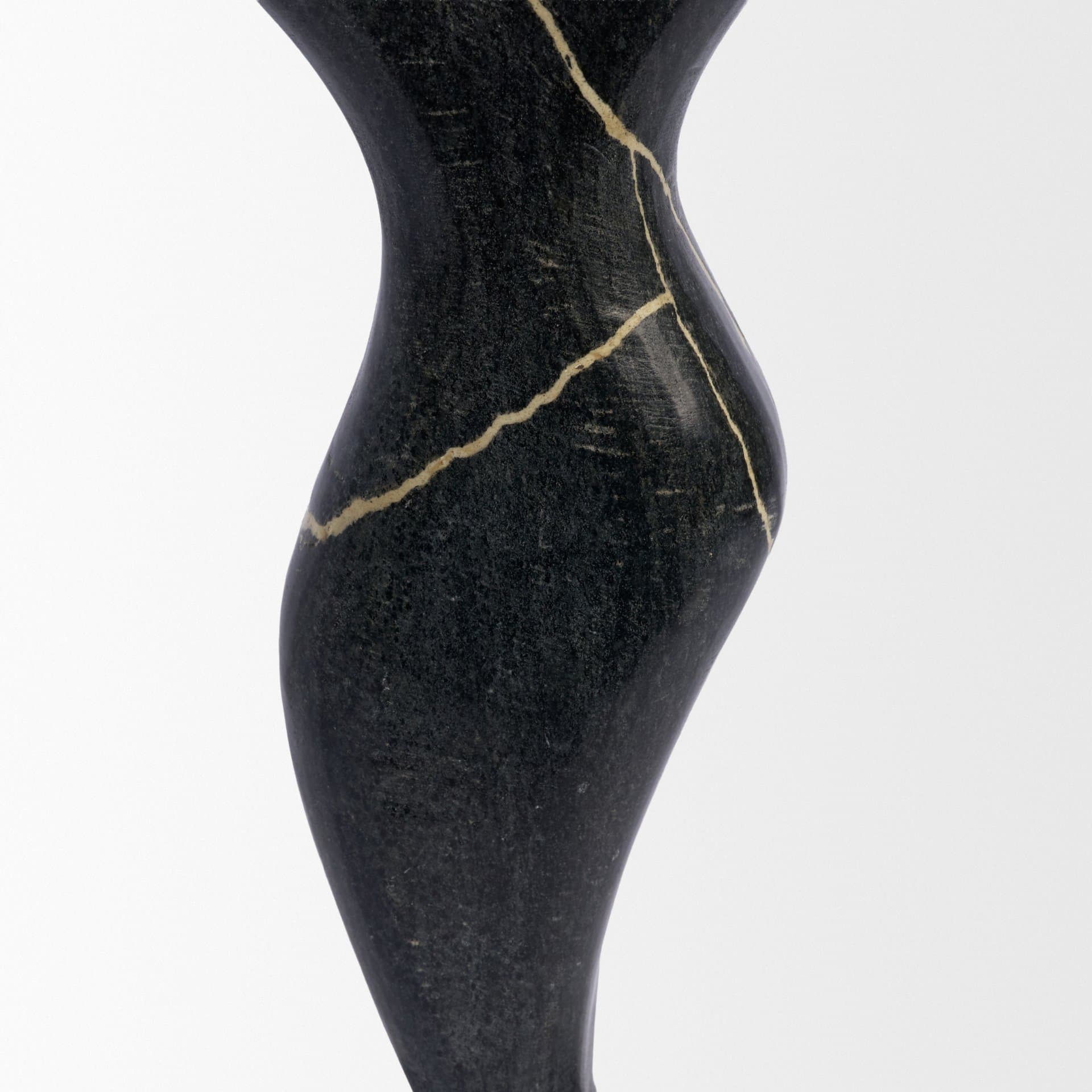 Contour Black Marble Silhouette Decorative Object — product photograph