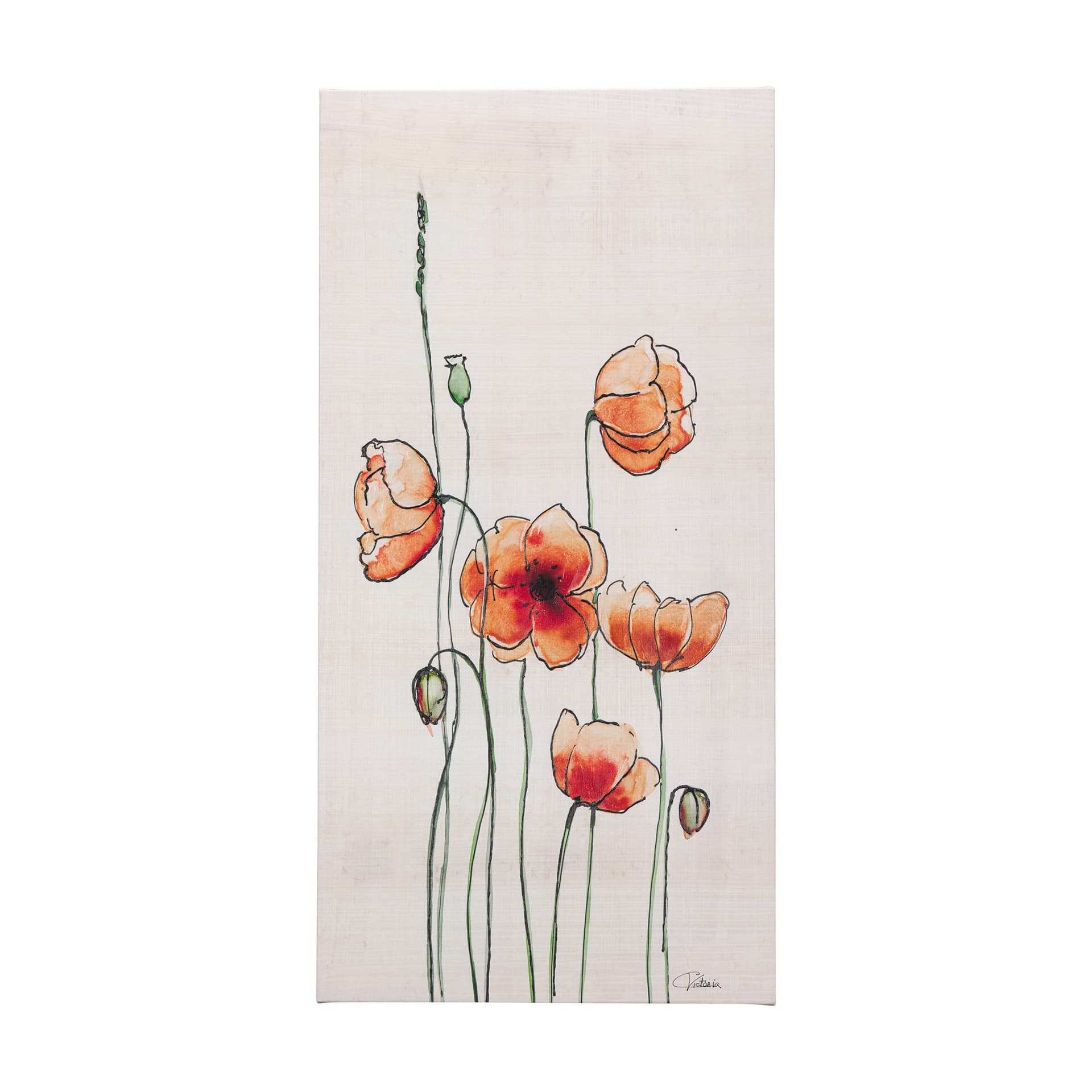 Meadow flowers I by Mercana Studio a Hand Embellished Textured Canvas — product photograph