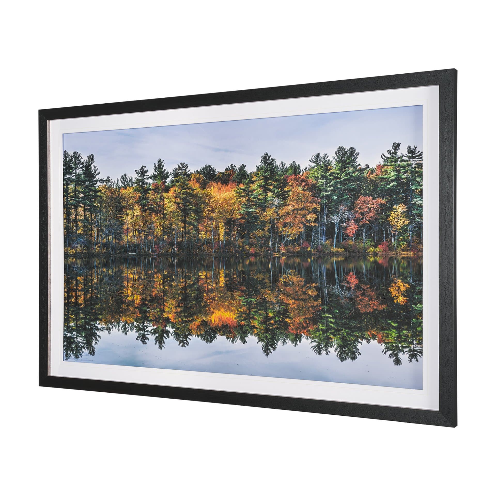 Fall Reflections by Dimitry Papkov Framed Art Print Matted under Glass — product photograph