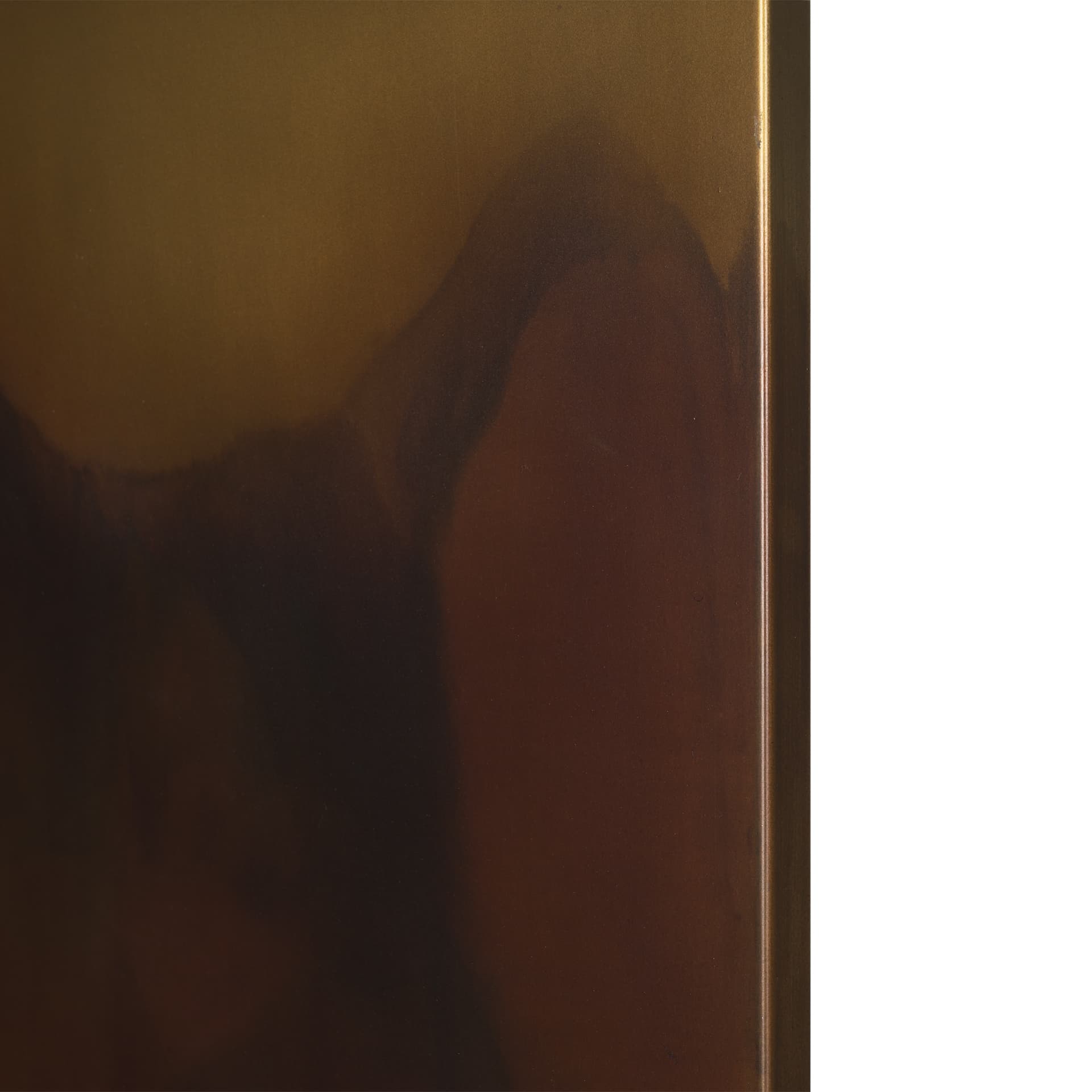 Rios Gold and Red Painted w/ Acid Wash Metal Wall Art — product photograph
