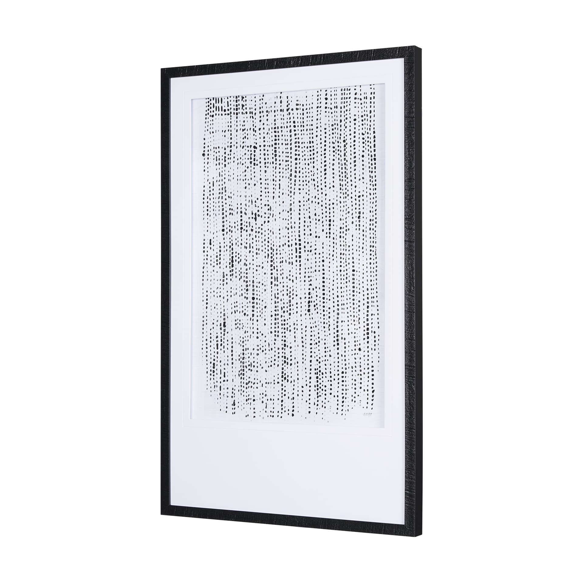 Dot Texture II by Mercana Studio a Hand Embellished Textured Framed Art Print Matted under Glass — product photograph