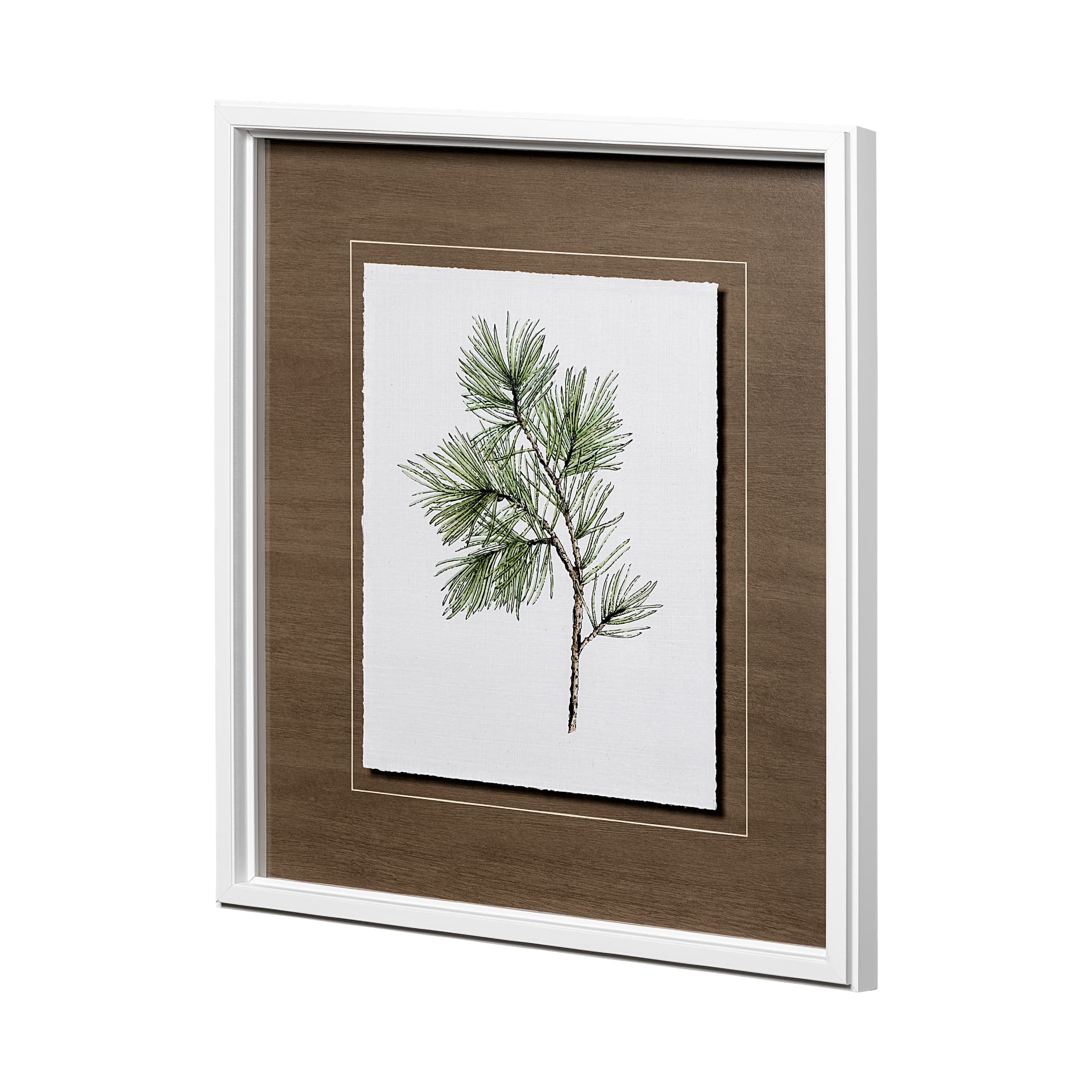 Unknown by Marie a Hand Embellished Textured Framed Art Print Matted under Glass — product photograph