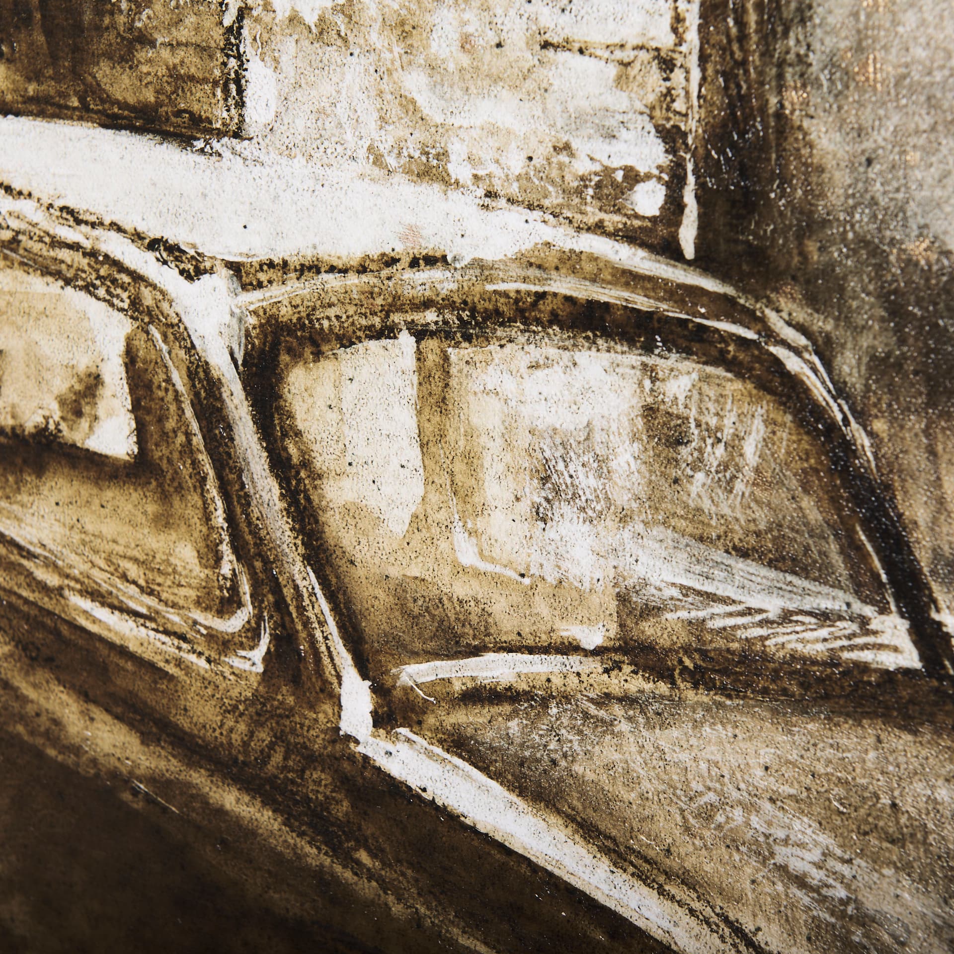 Vintage Car Picture II by Mercana Studio a Hand Embellished Textured Canvas — product photograph