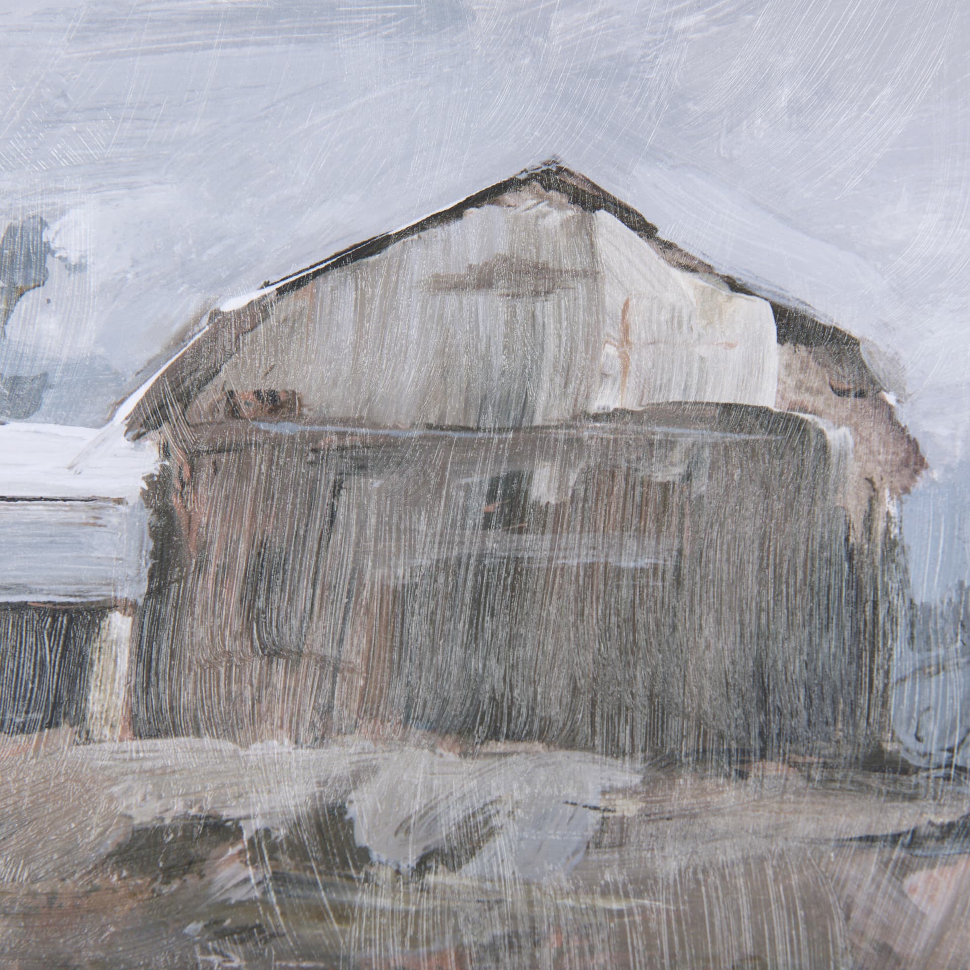 Late Autumn in Countryside II by Mercana Studio Hand Embellished Framed Art Print Matted under Glass — product photograph