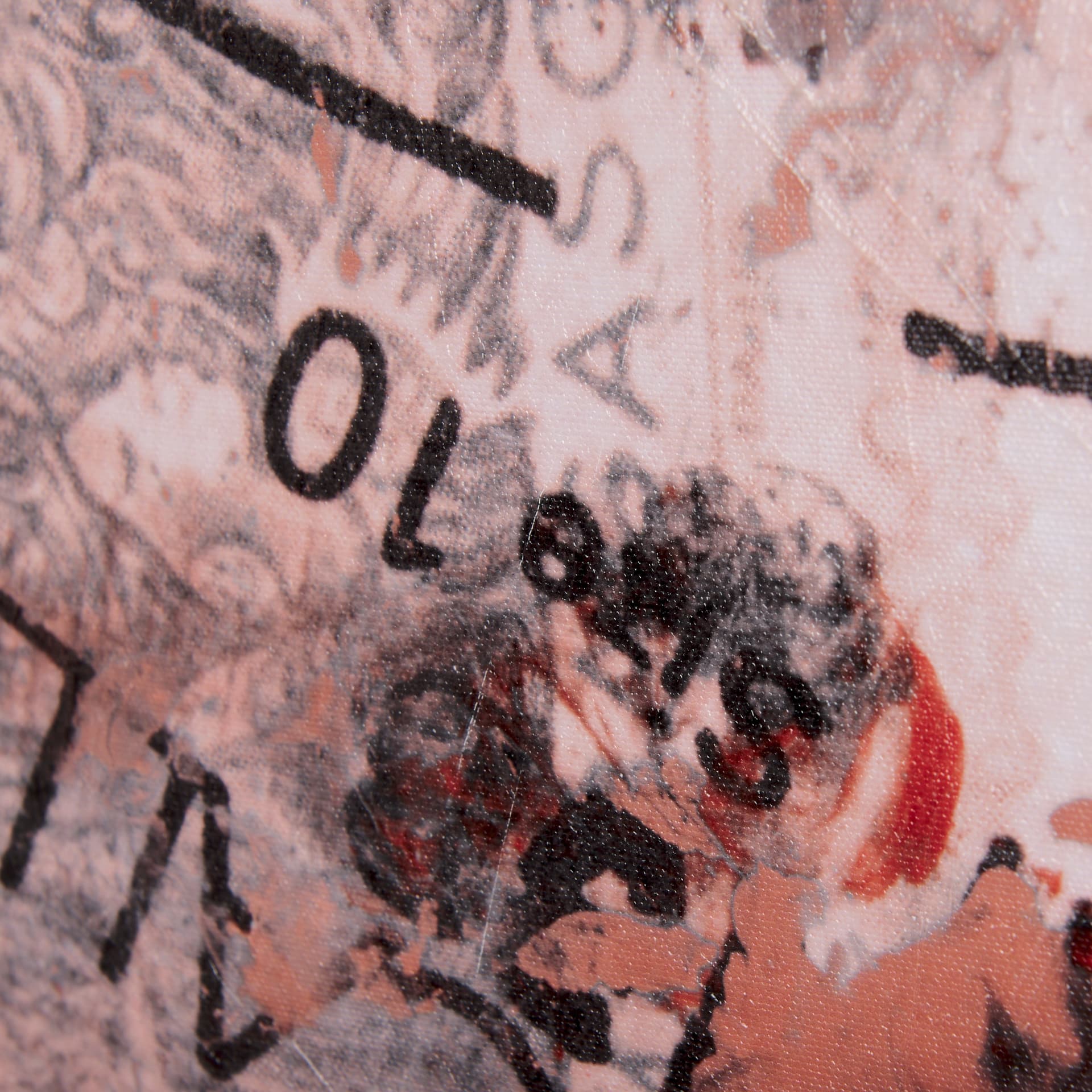 Graffiti Sculpture IV by Mercana Studio a Hand Embellished Textured Canvas — product photograph