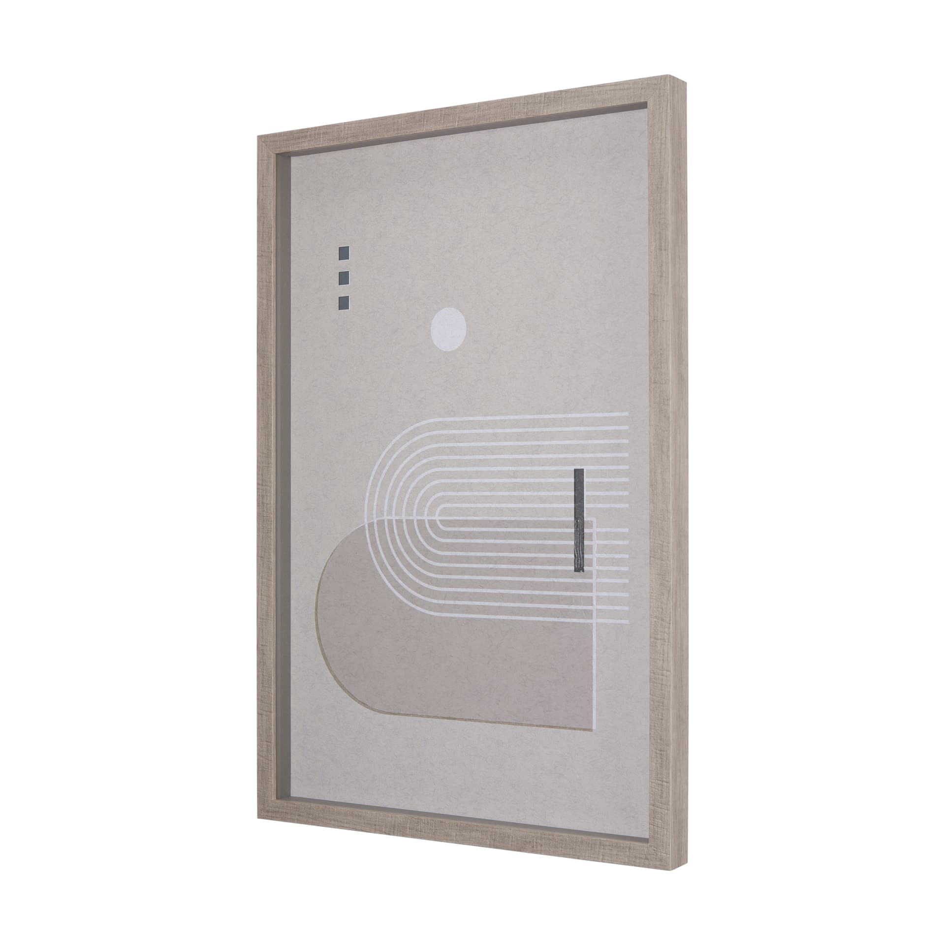Balance IV by Mercana Studio a Hand Embellished Textured Framed Art Print Matted under Glass — product photograph