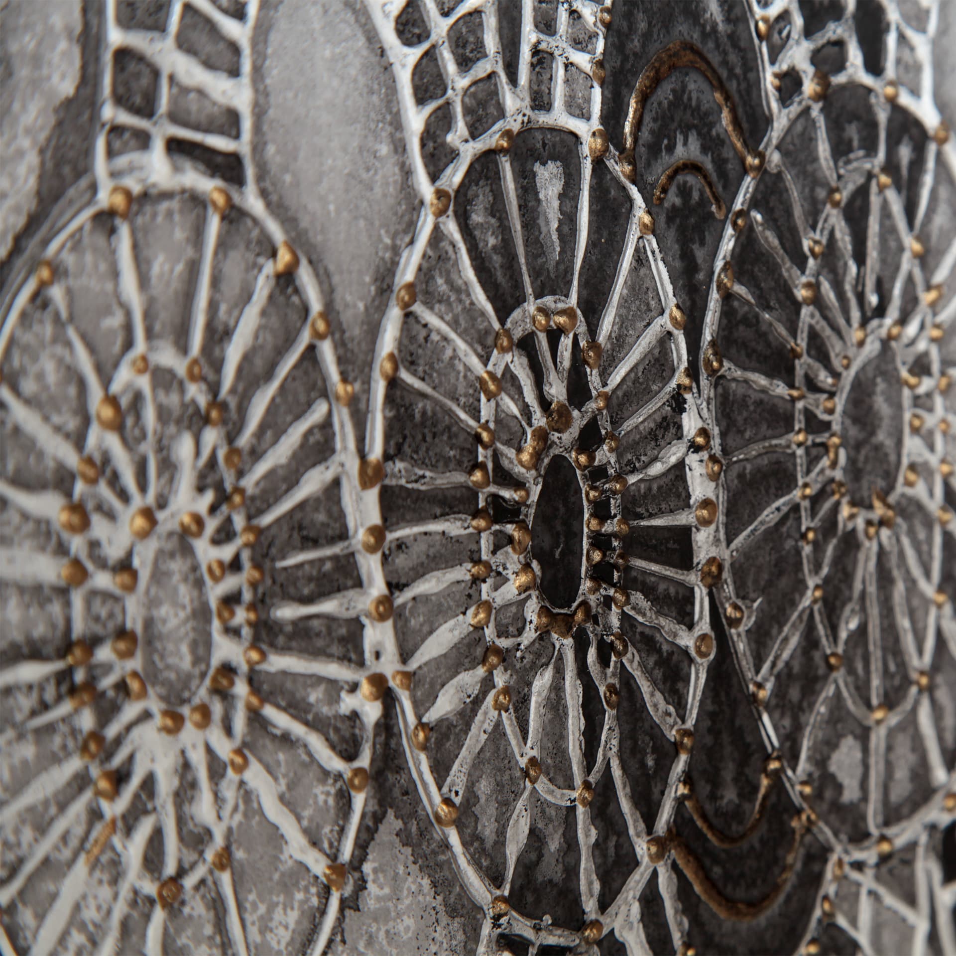India Pattern II by Studio M a handmade Original Framed Artwork under Glass — product photograph