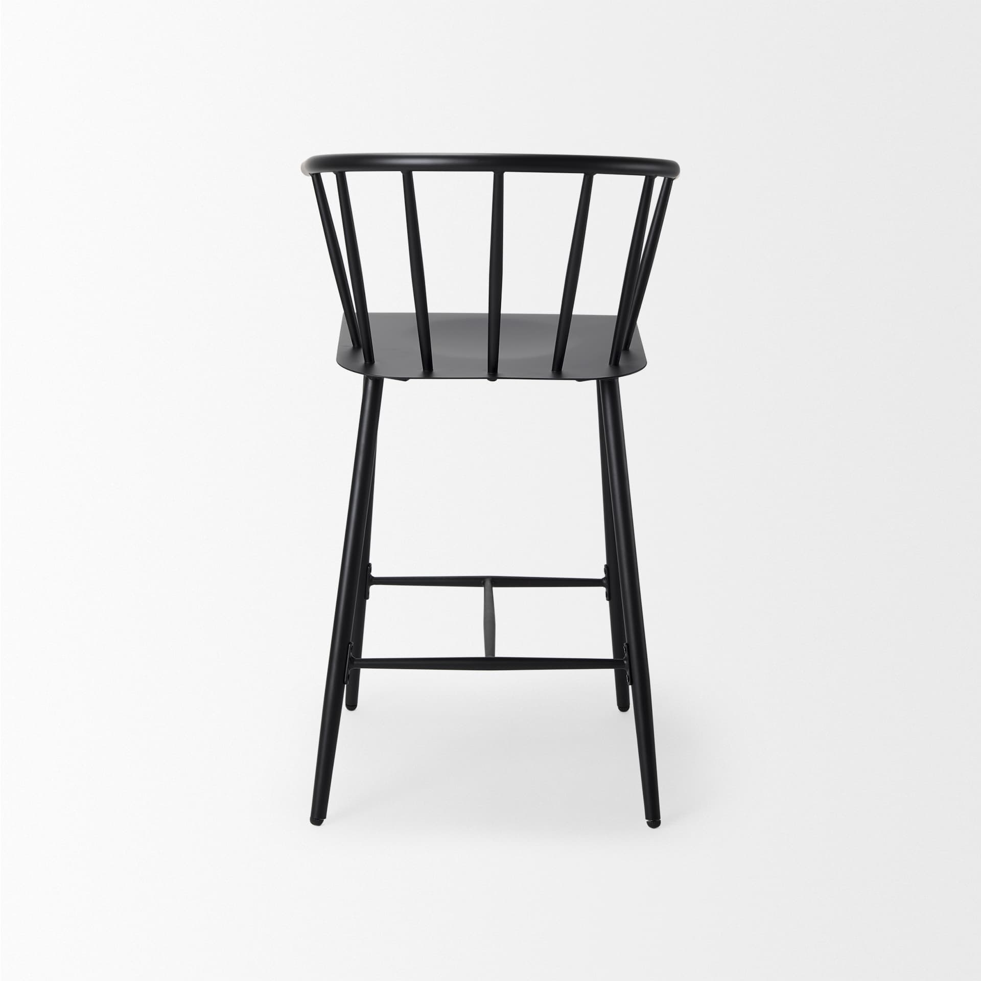 Colin Backless 38.2in Seat Counter Stool | Black Metal — product photograph