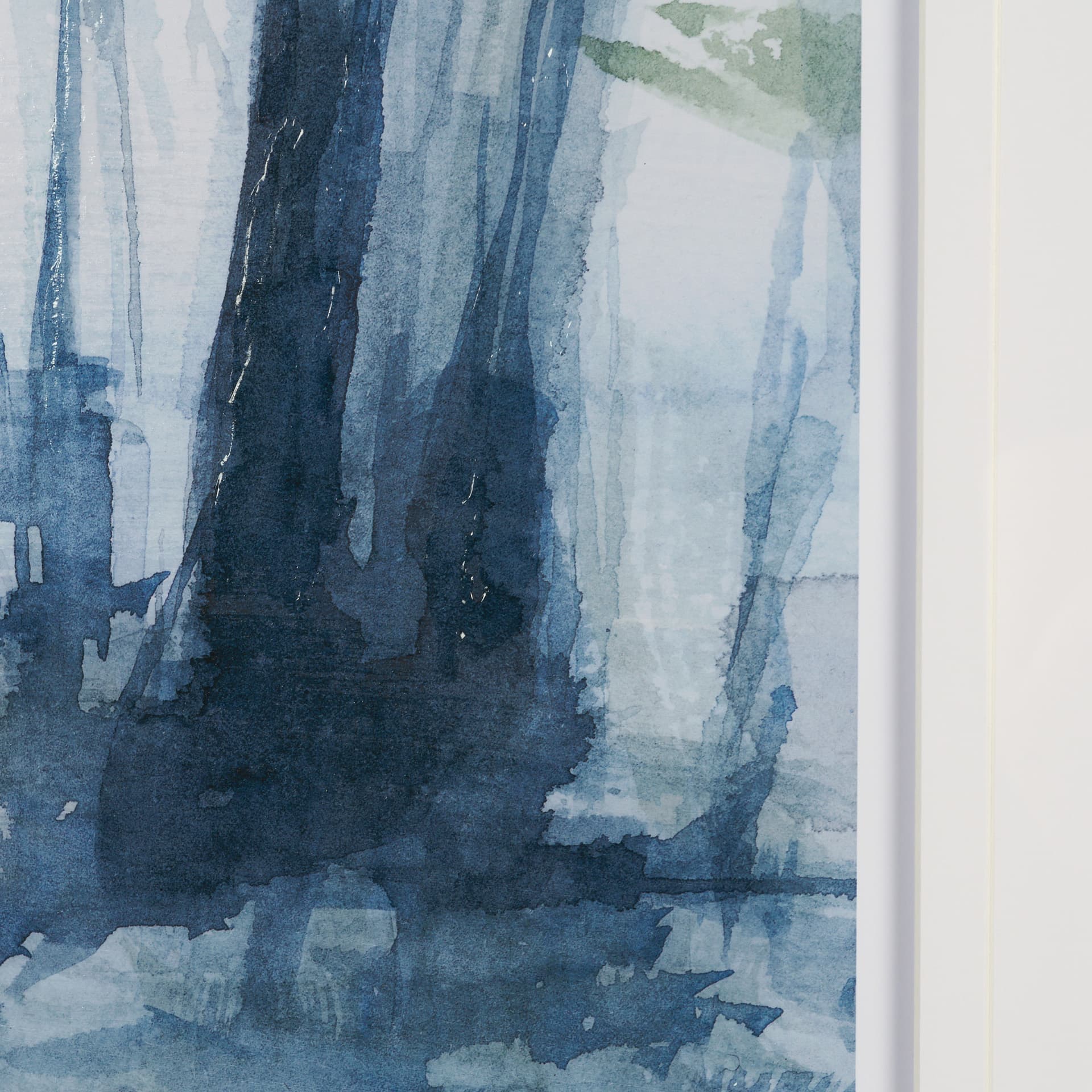 Forest Dew I by Mercana Studio a Hand Embellished Textured Framed Art Print Matted under Glass — product photograph