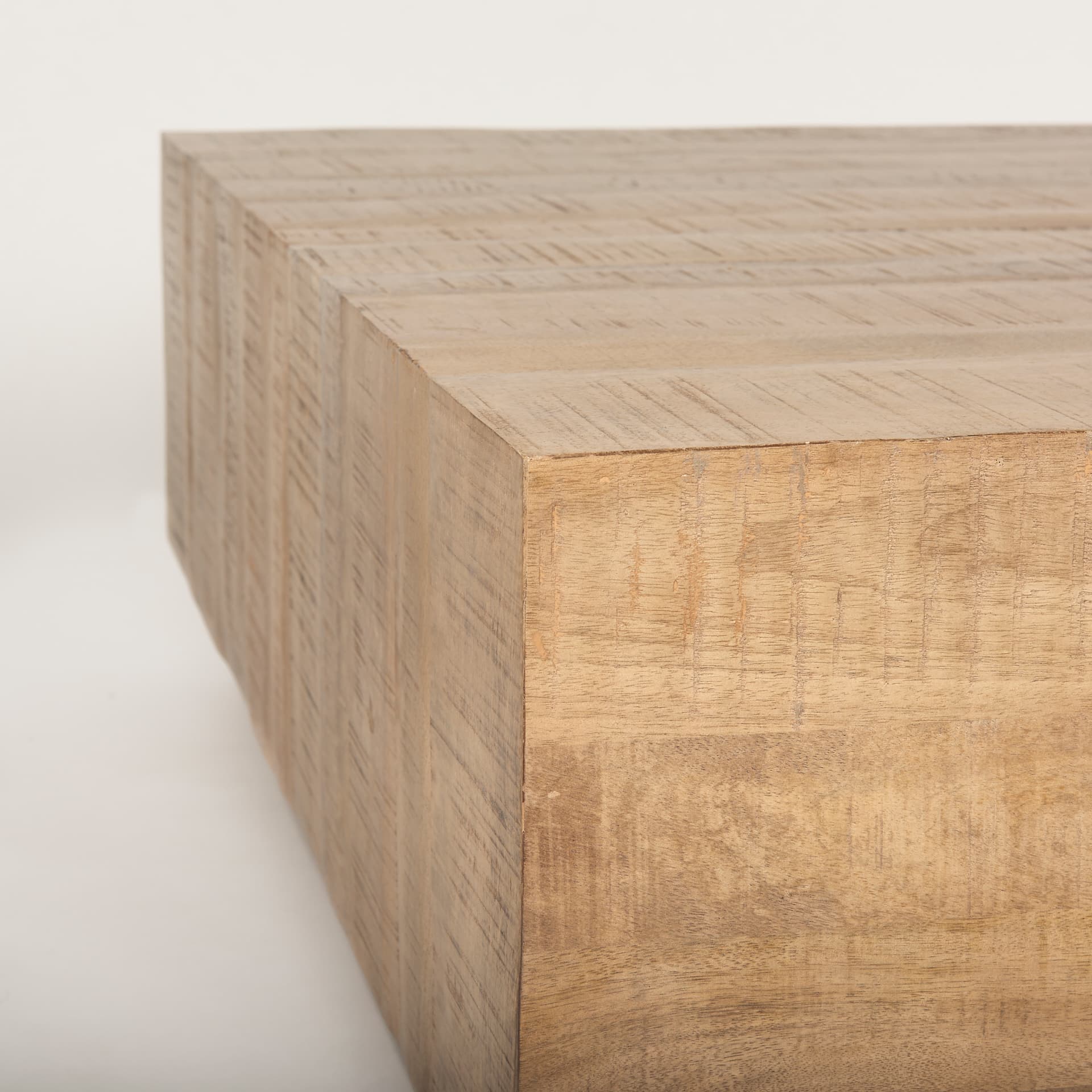 Hayden Light Brown Wood Square Coffee Table — product photograph