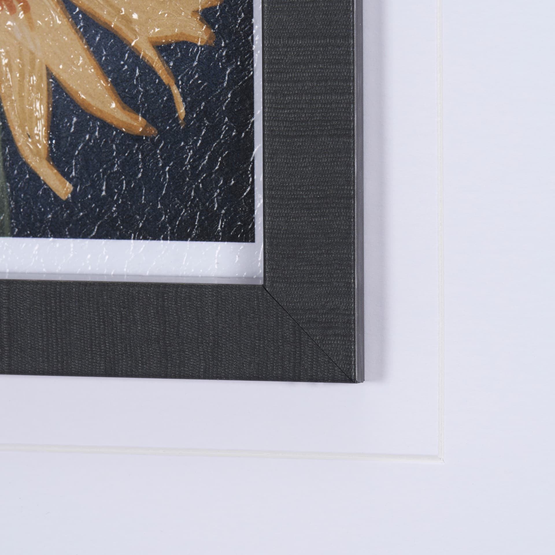 Flower Portrait IX by Mercana Studio a Hand Embellished Textured Framed Art Print Matted under Glass — product photograph