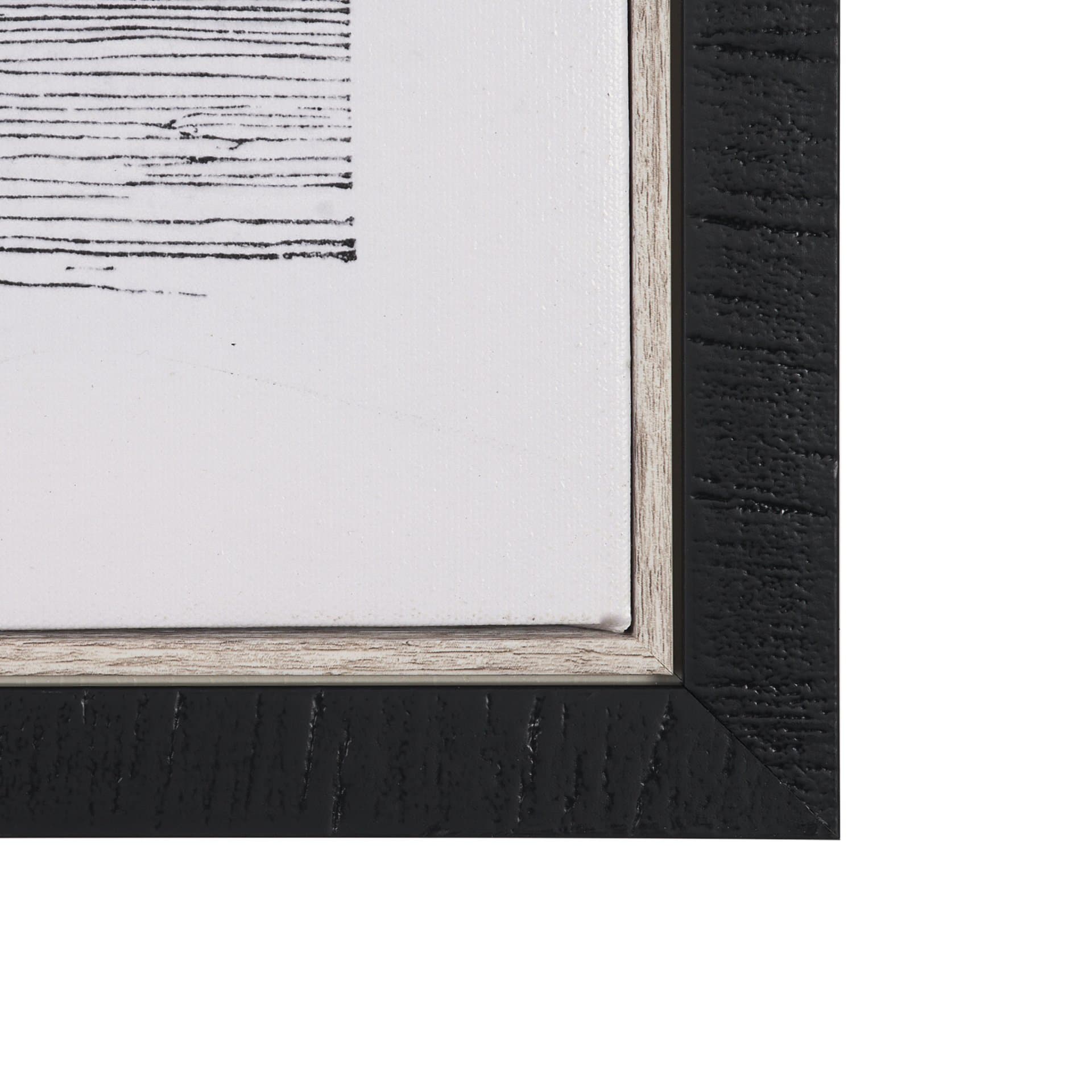 Vintage Palm Tree Drawing I by Les Palmiers Histoire Embellished Textured Framed Canvas — product photograph