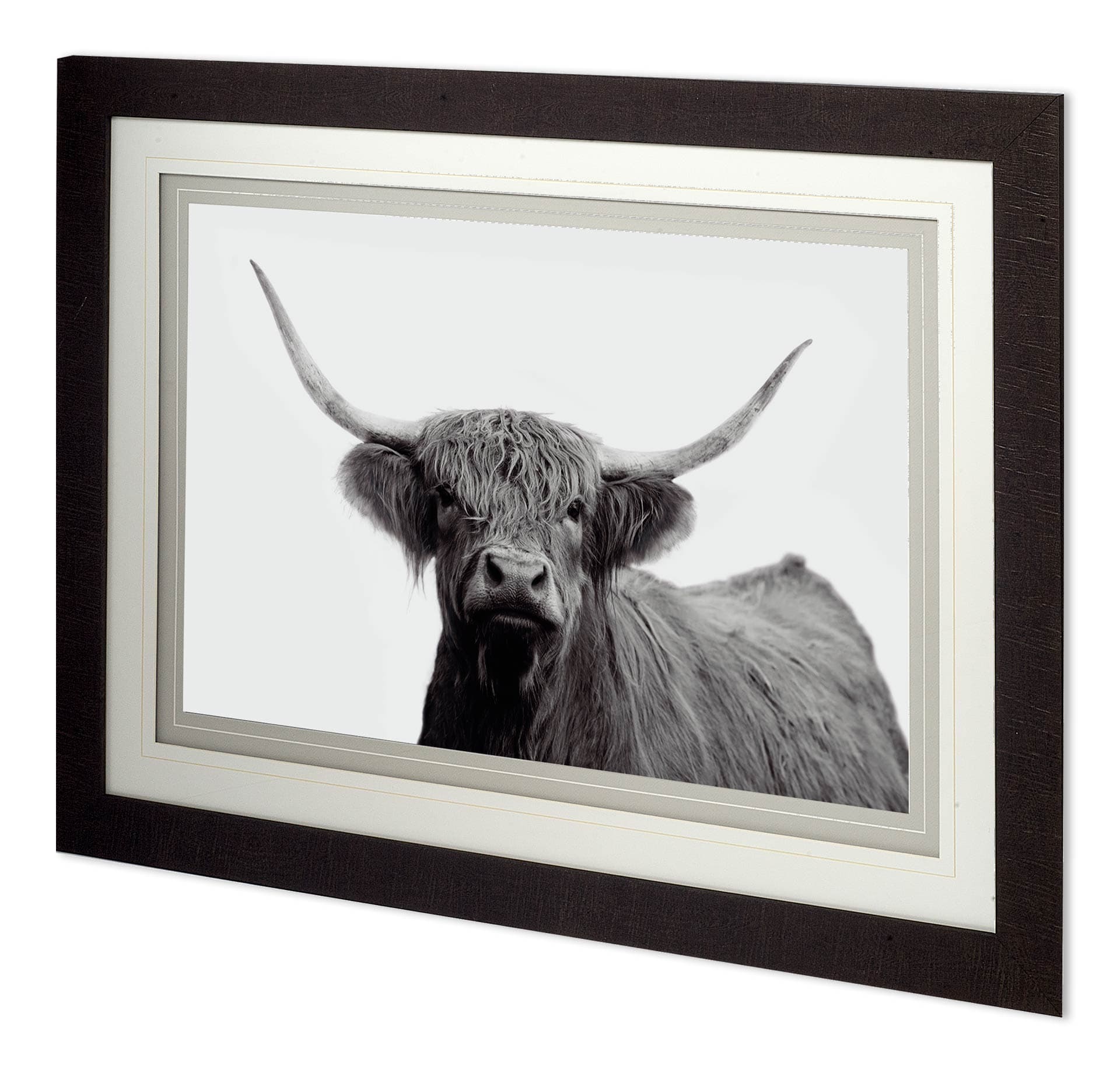 Highland Mist by Bill Philip a Hand Embellished Textured Framed Art Photograph Matted under Glass — product photograph