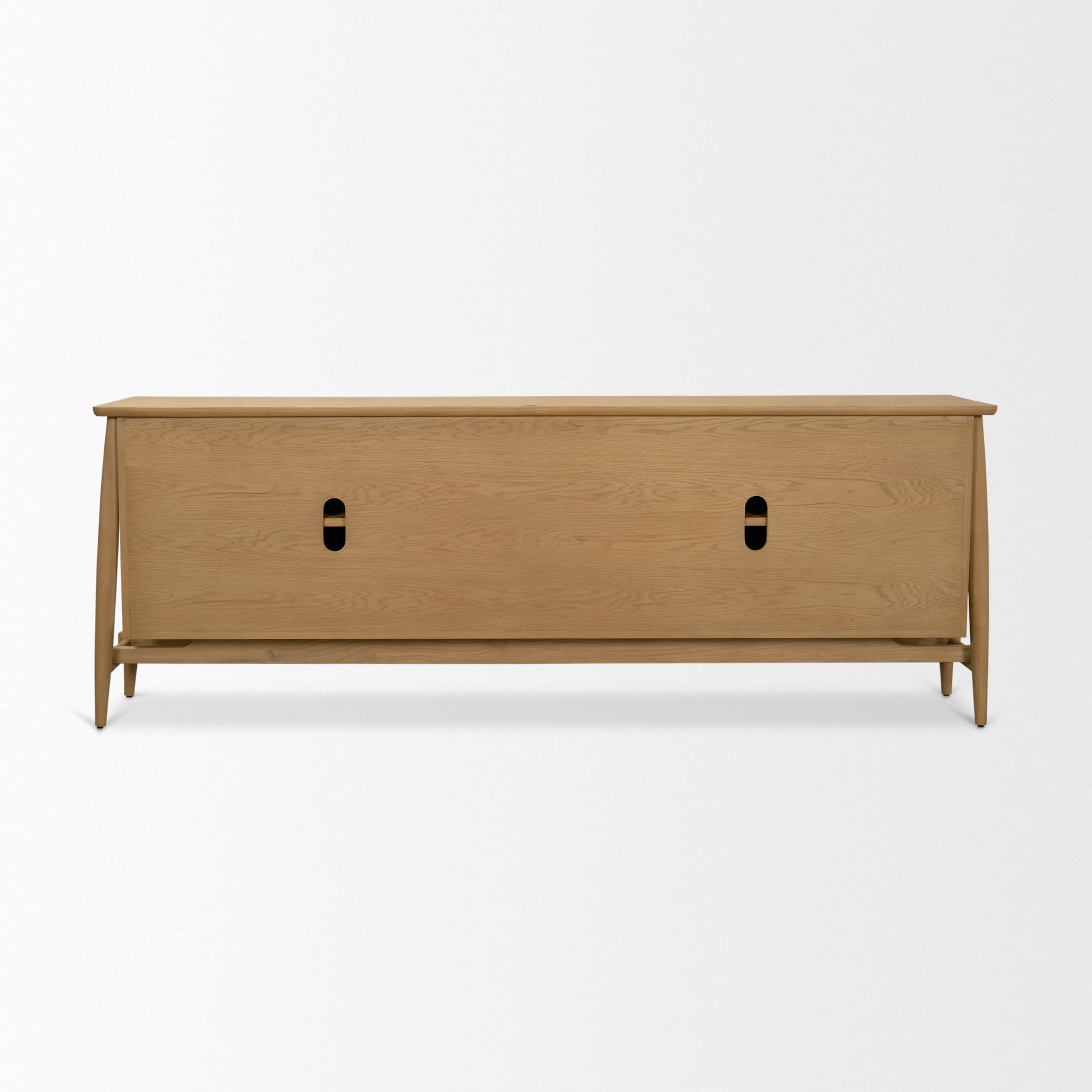 Hollis Warm Brown Wood 4-Door Closed Sideboard — product photograph