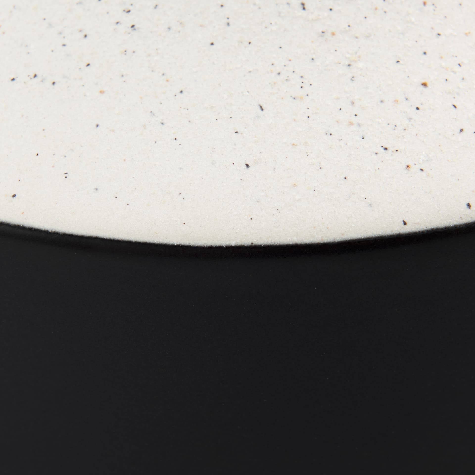 Burton 13.1H Large White and Black Ceramic Jug Vase — product photograph