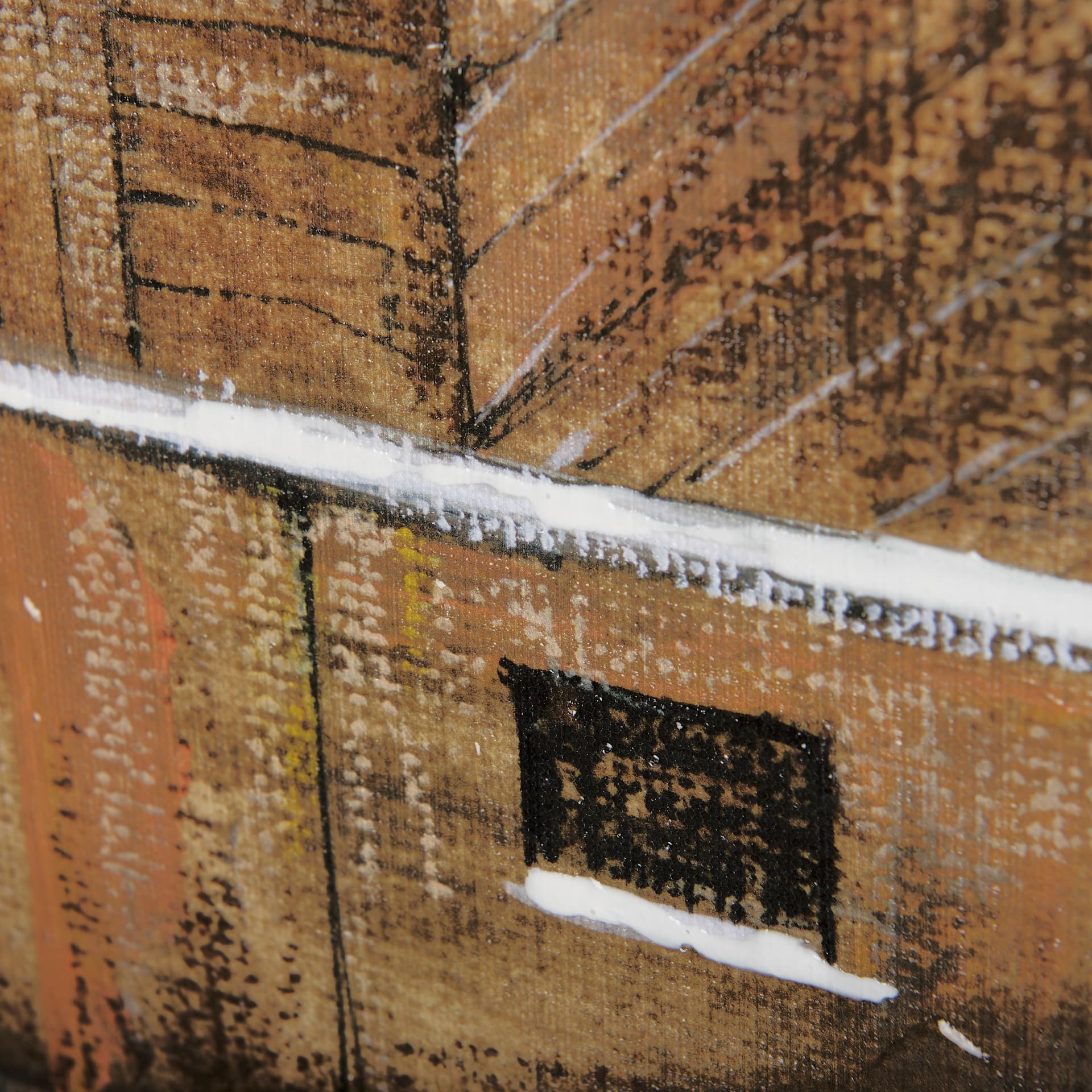 Old Barn I by Mercana Studio a Hand Embellished Textured Canvas — product photograph
