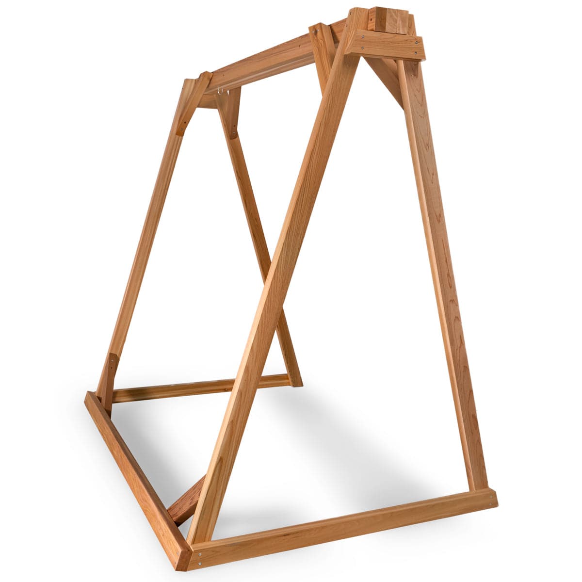 6-Ft A-Frame Cedar Garden Swing Stand — product photograph