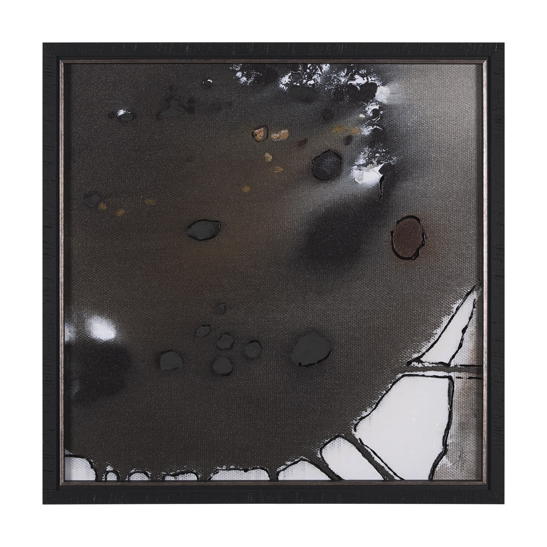 Tributary III by Mercana Studio a Hand Embellished Textured Framed Art Print — product photograph