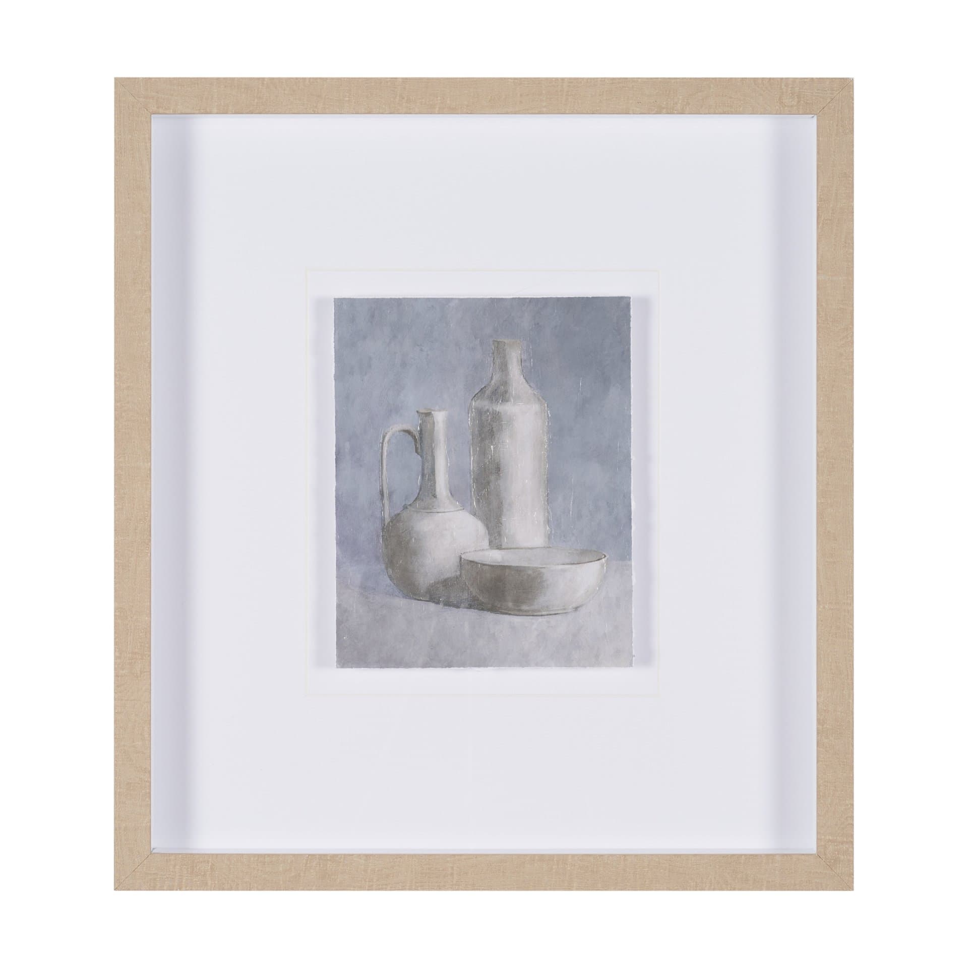 Studies in White and Ash: Study IV by Mercana Studio Textured Framed Artwork Matted under Glass — product photograph