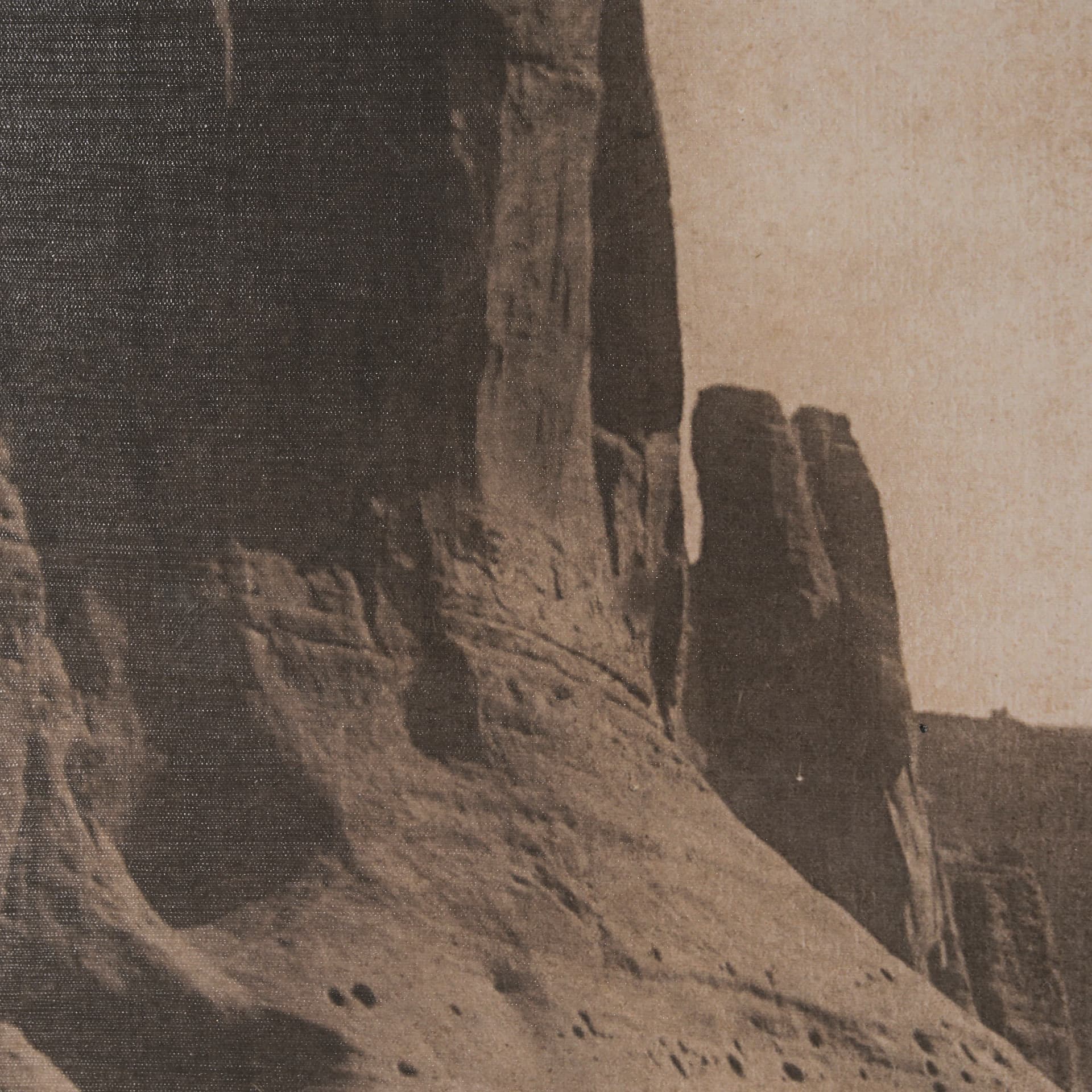 Canyon de Chelly by Edward Sheriff Curtis Hand Embelished Framed Photo Art Print Matted under Glass — product photograph