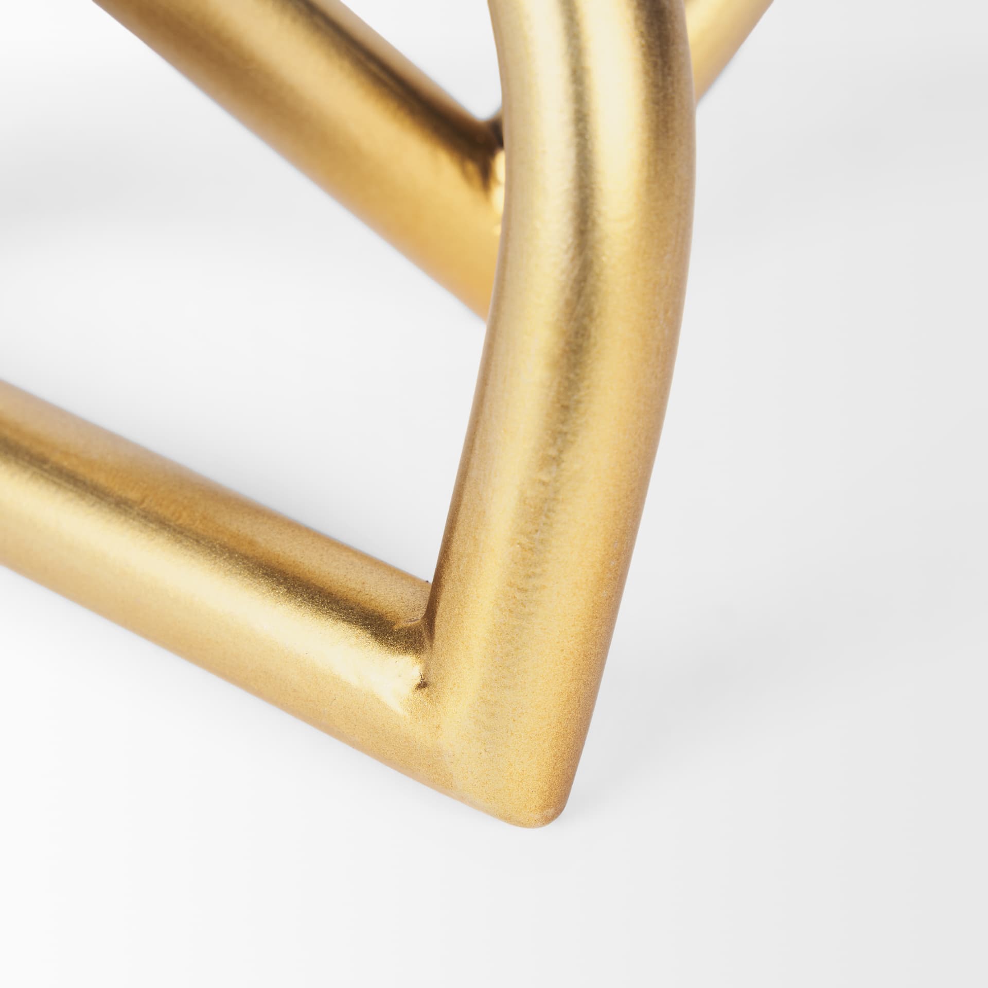 Locke Small Matte Gold Metal Decorative Object — product photograph