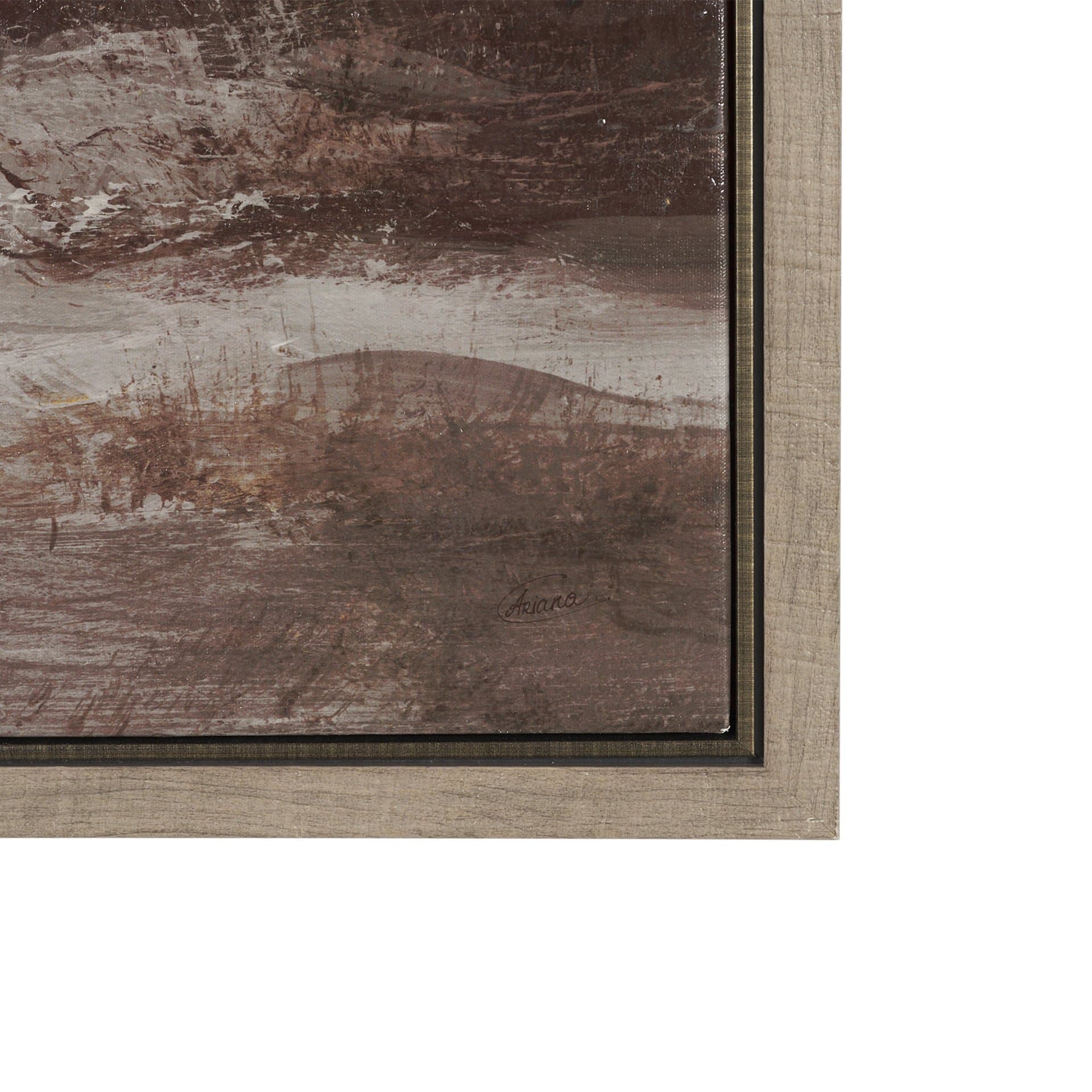 Quiet Horizon I by Mercana Studio Hand-Embellished Textured Framed Canvas Artwork — product photograph