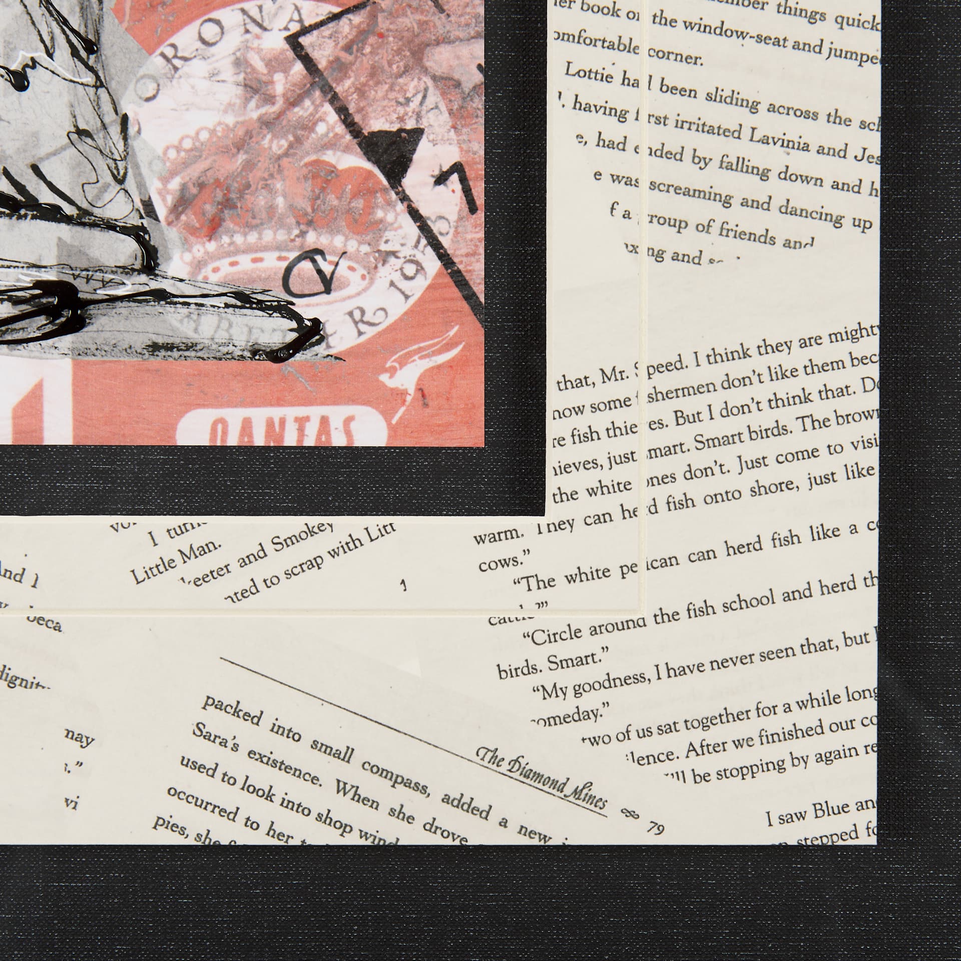 Graffiti Sculpture IV by Mercana Studio Hand Embellished Textured Framed Art Print Matted under Glas — product photograph