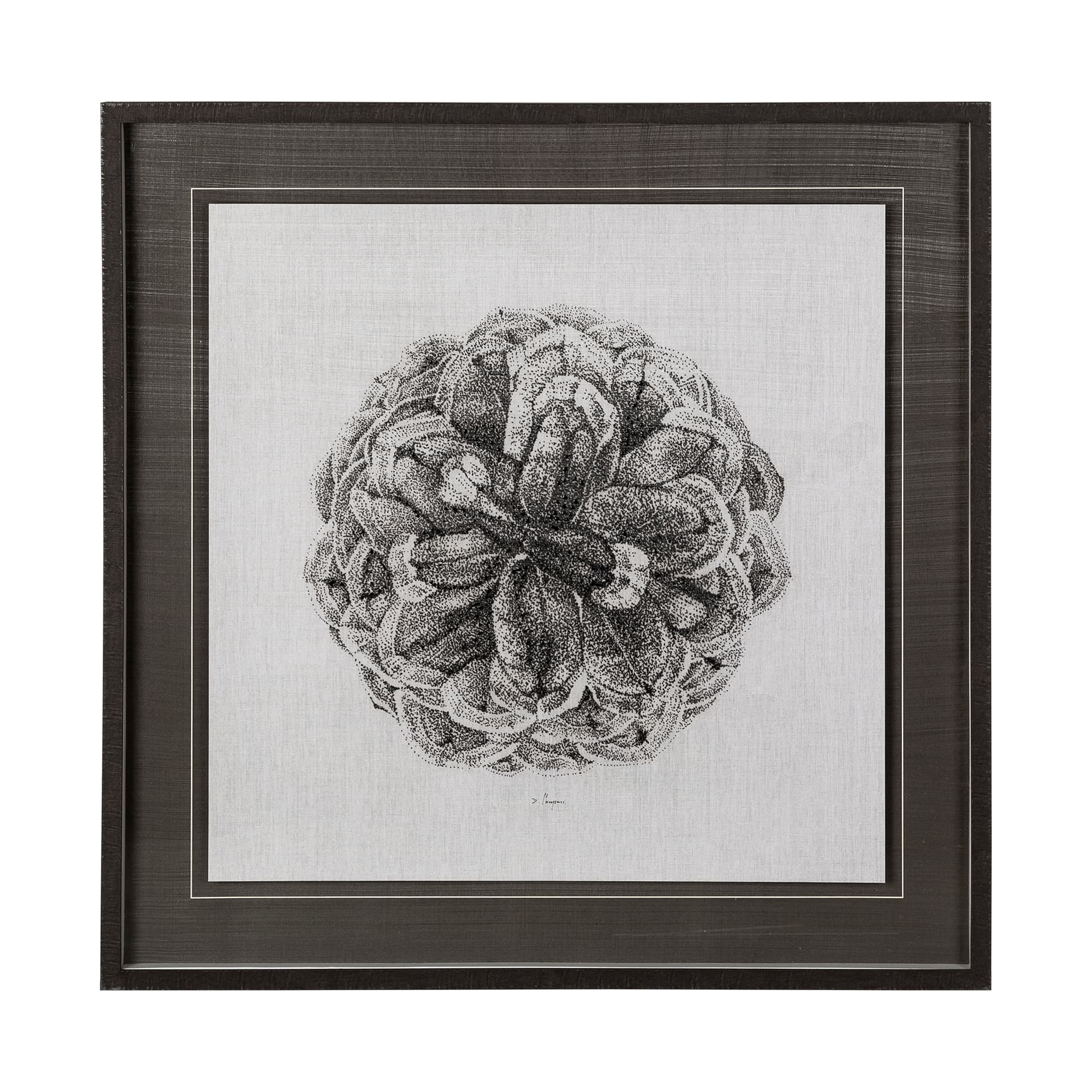 Cone of View I by Mercana Studio a Hand Embellished Textured Framed Art Print Matted under Glass — product photograph