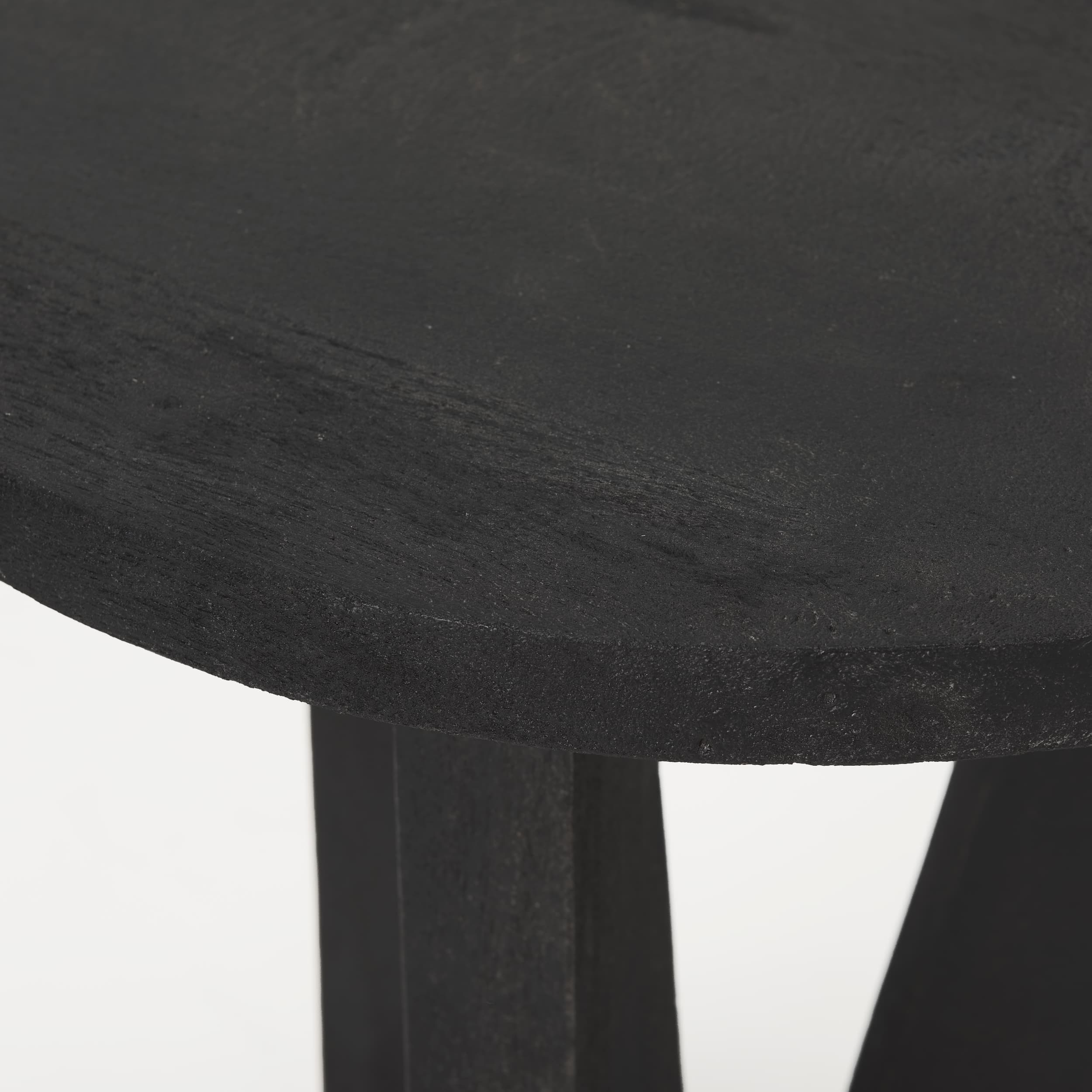 Mattius Black Wood Accent Table — product photograph