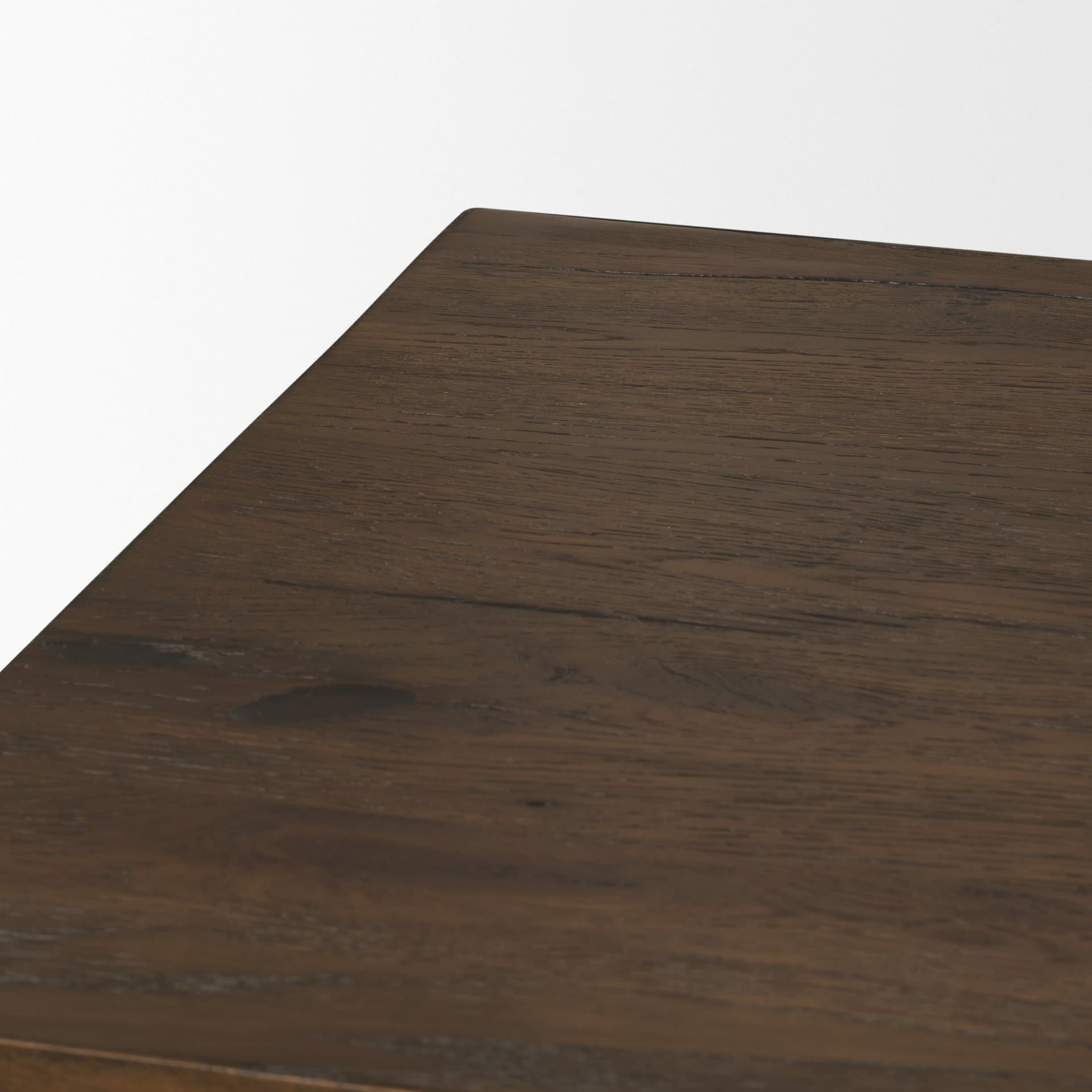 Belford 94" Dark Brown Oak Wood Media Console — product photograph