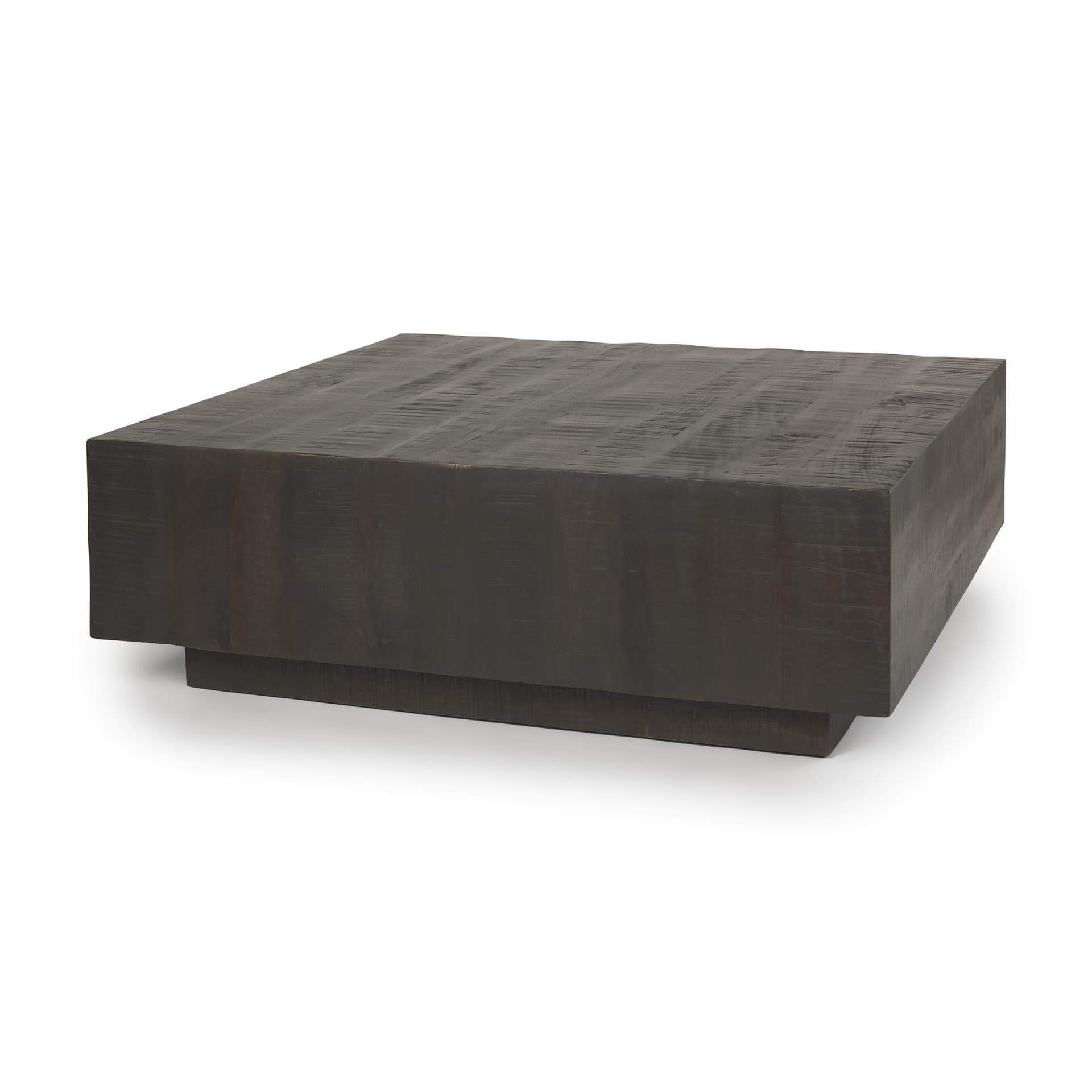 Hayden Dark Brown Wood Square Coffee Table — product photograph