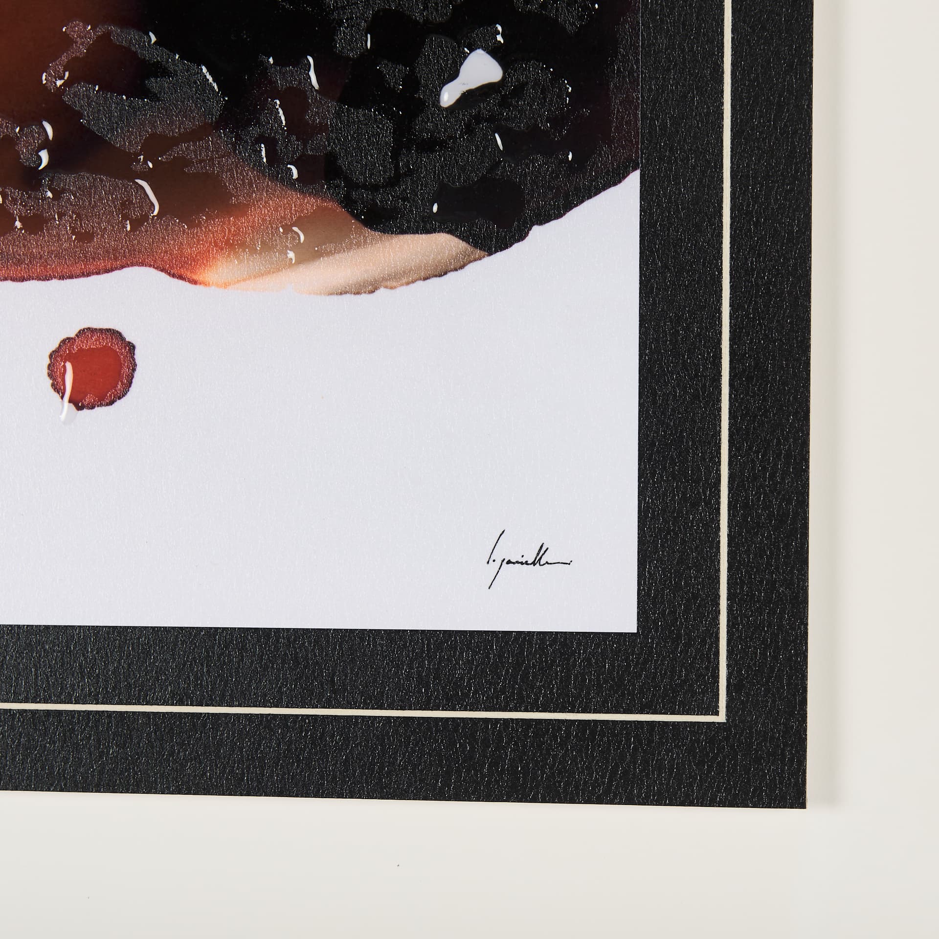 Shimmering Night I by Mercana Studio a Hand Embellished Textured Framed Art Print Matted under Glass — product photograph