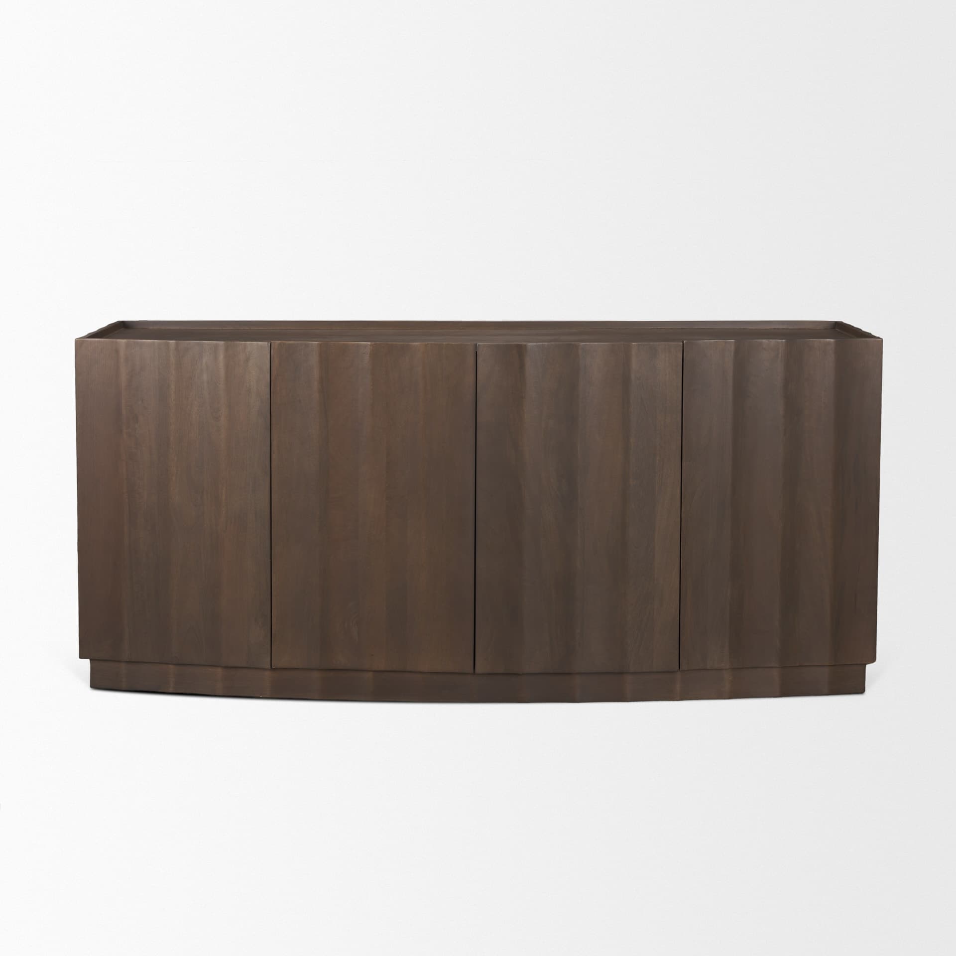 Swanson Dark Brown Wooden Scalloped Sideboard — product photograph