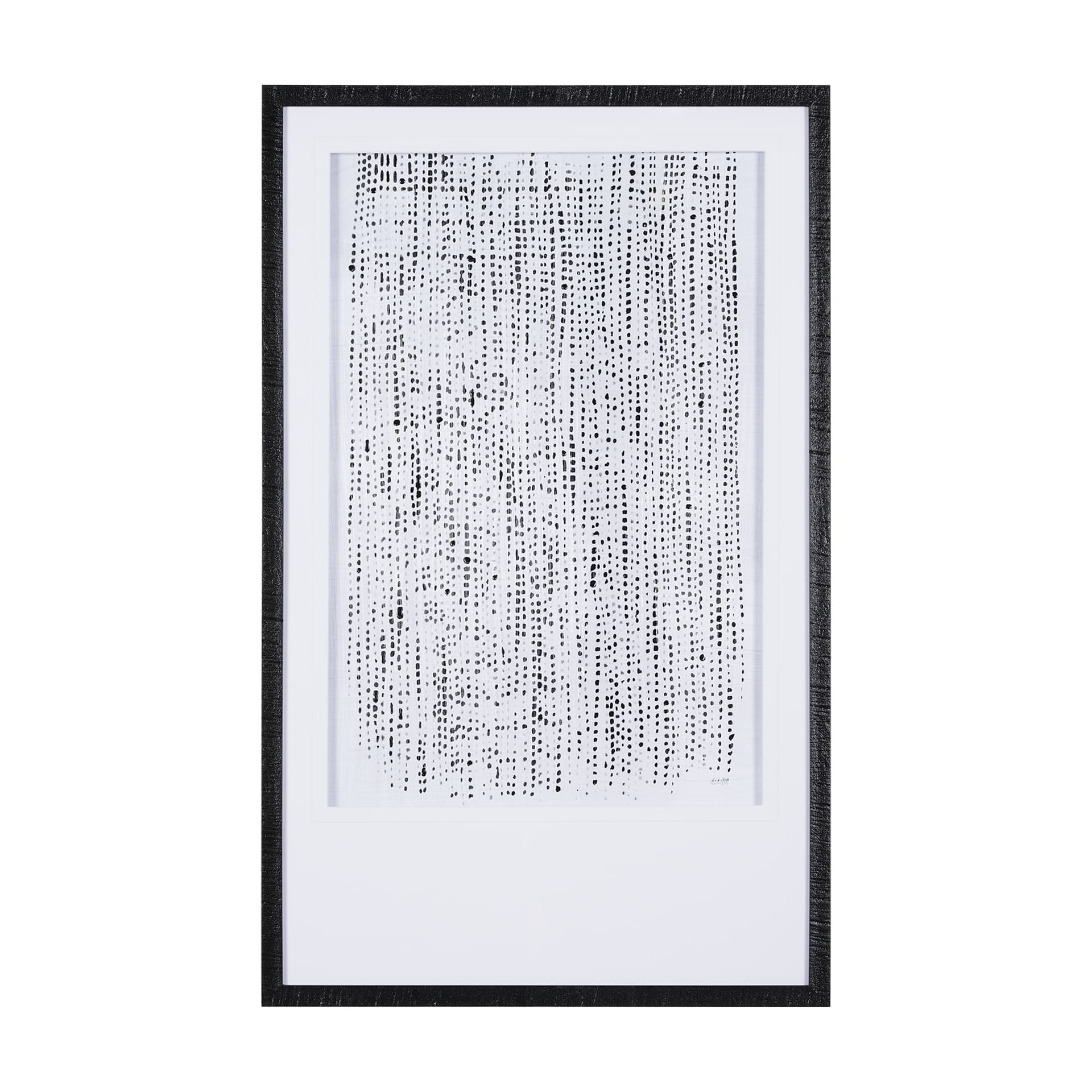 Dot Texture II by Mercana Studio a Hand Embellished Textured Framed Art Print Matted under Glass — product photograph