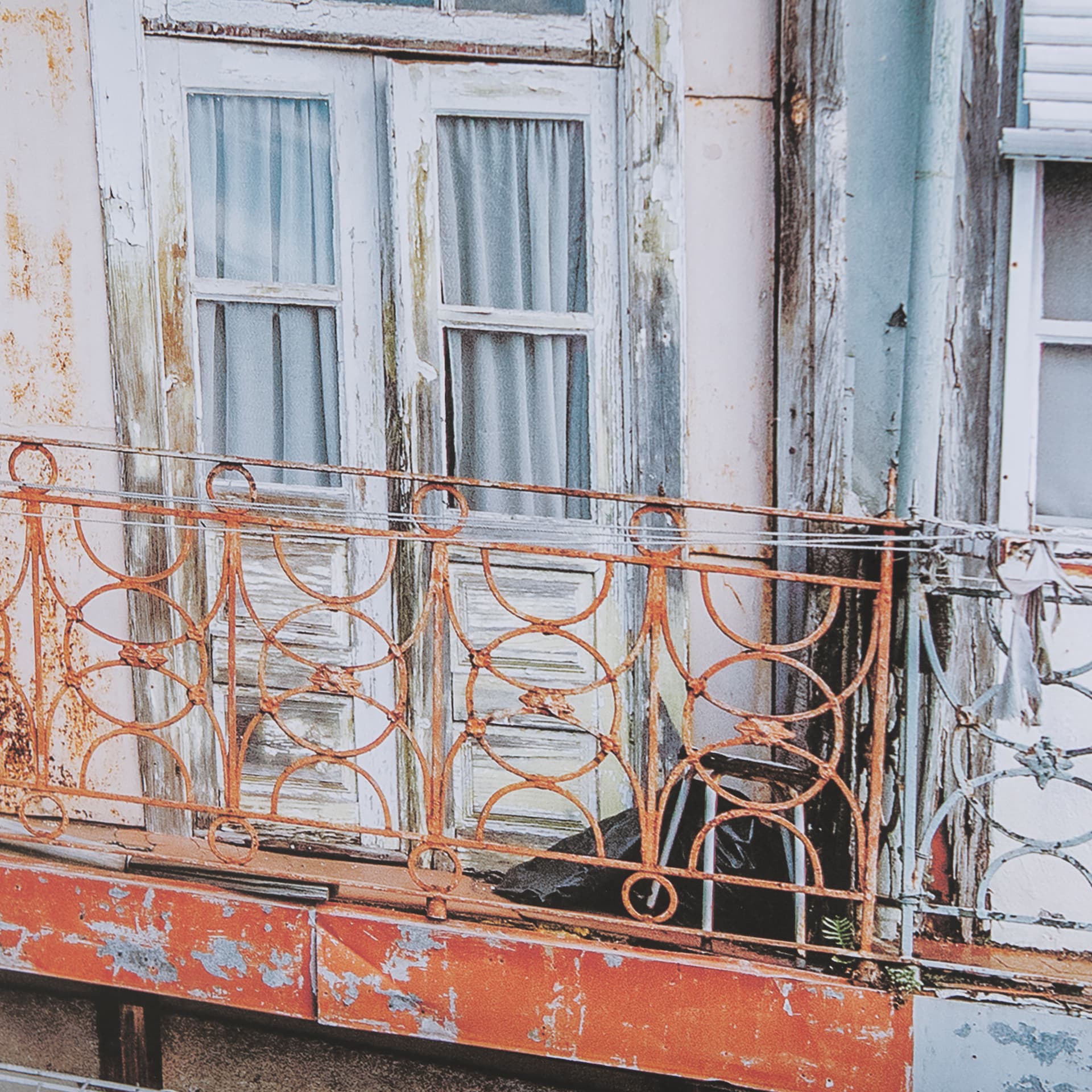 Porto Houses by Laura Marshall a Framed Photo Art Print Matted under Glass — product photograph