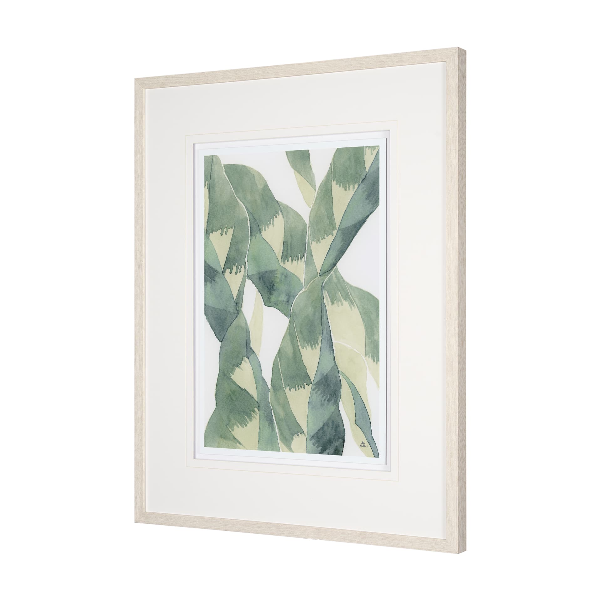 Variegated Patterns II by Mercana Studio Hand Embellished Framed Art Print Matted under Glass — product photograph
